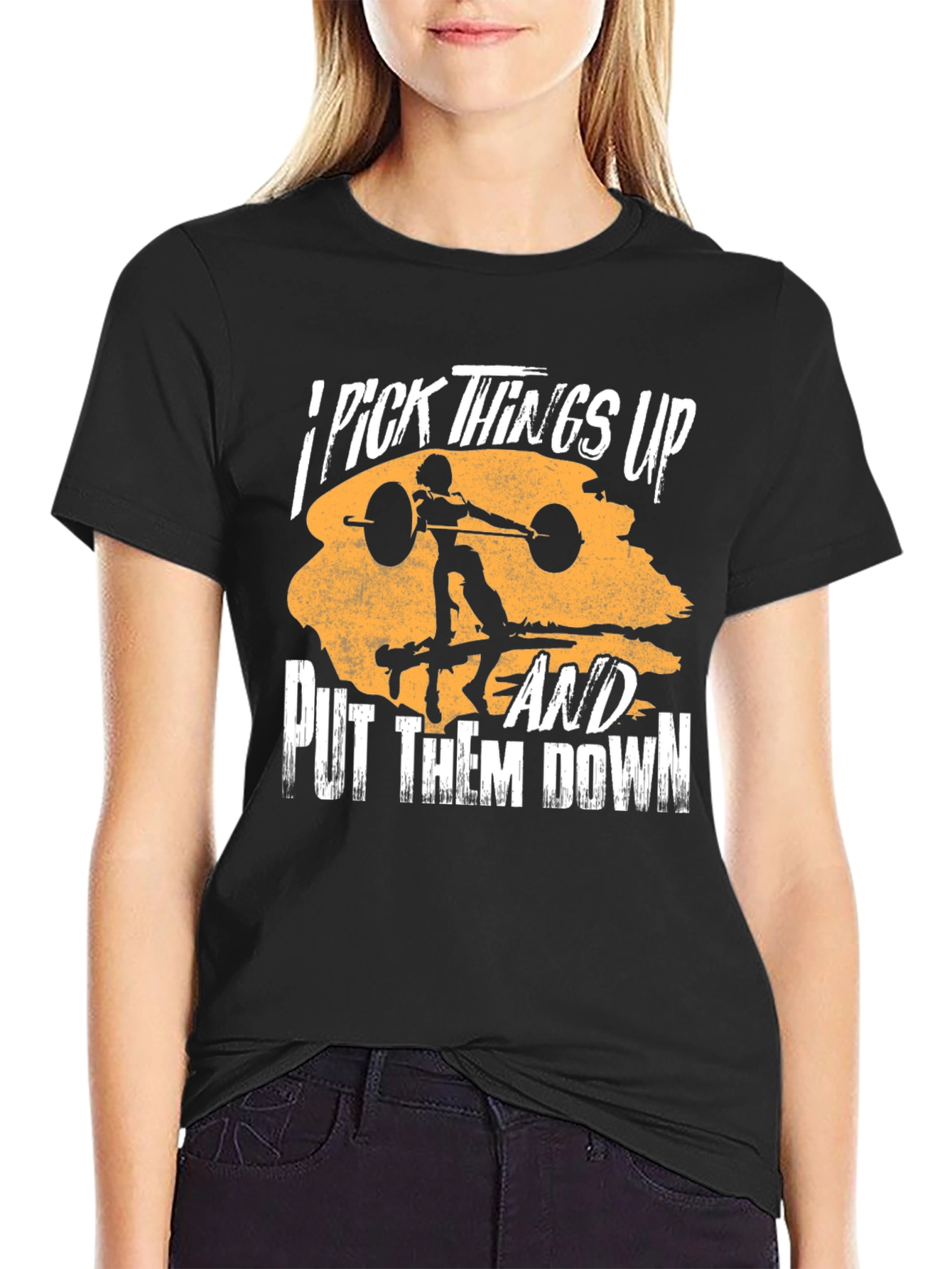 I Pick Things Up T-Shirt - Weightlifting Design