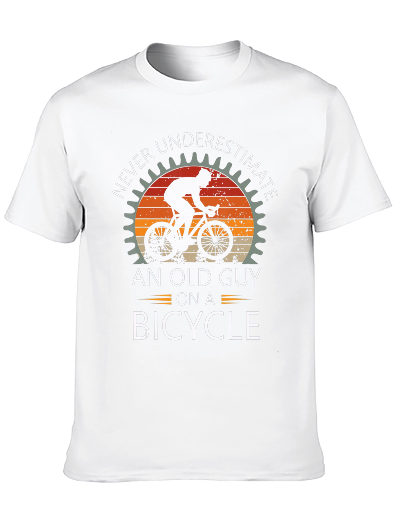 Never Underestimate Old Guy Bicycle T-Shirt
