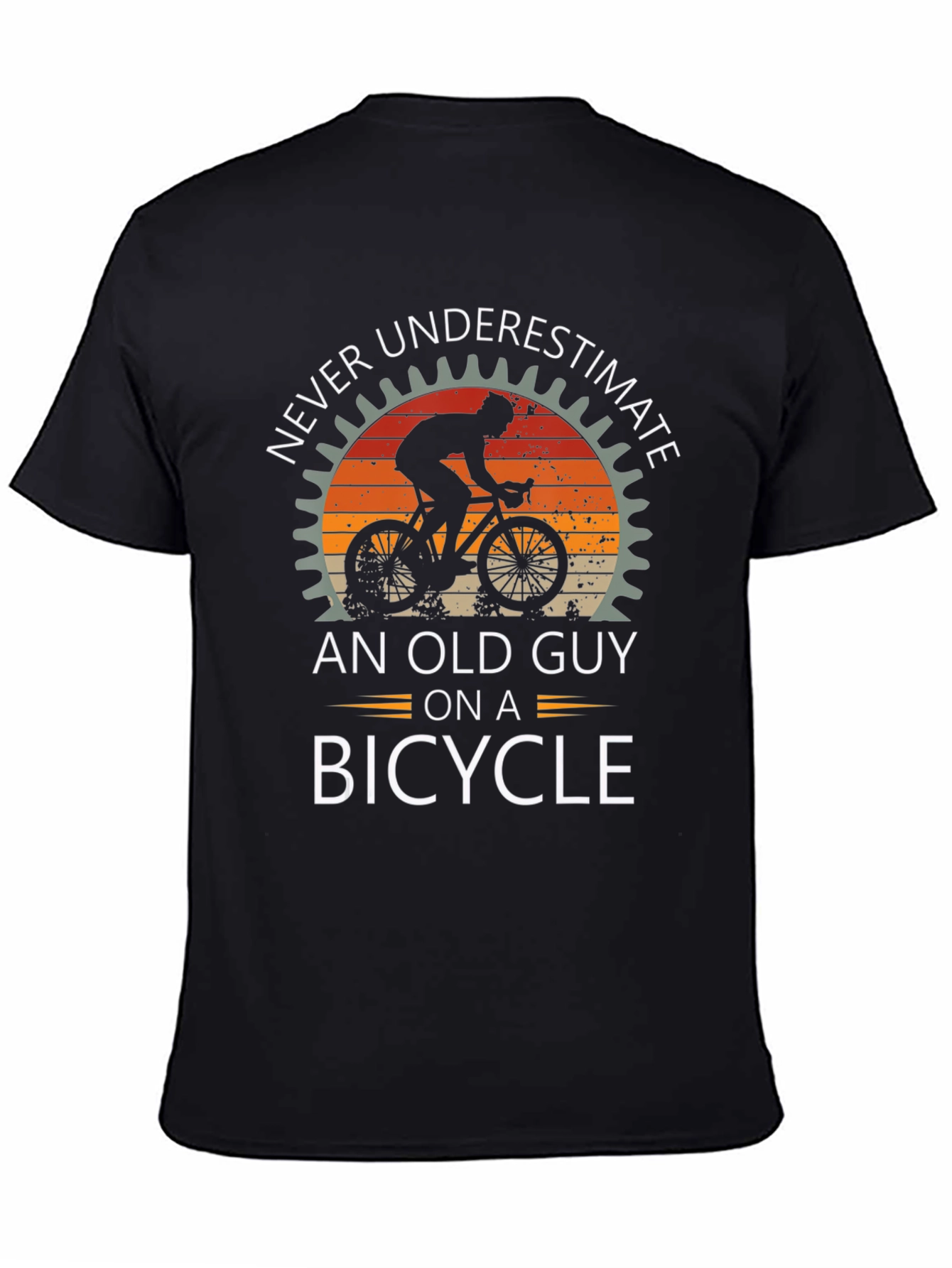 Never Underestimate Old Guy Bicycle T-Shirt