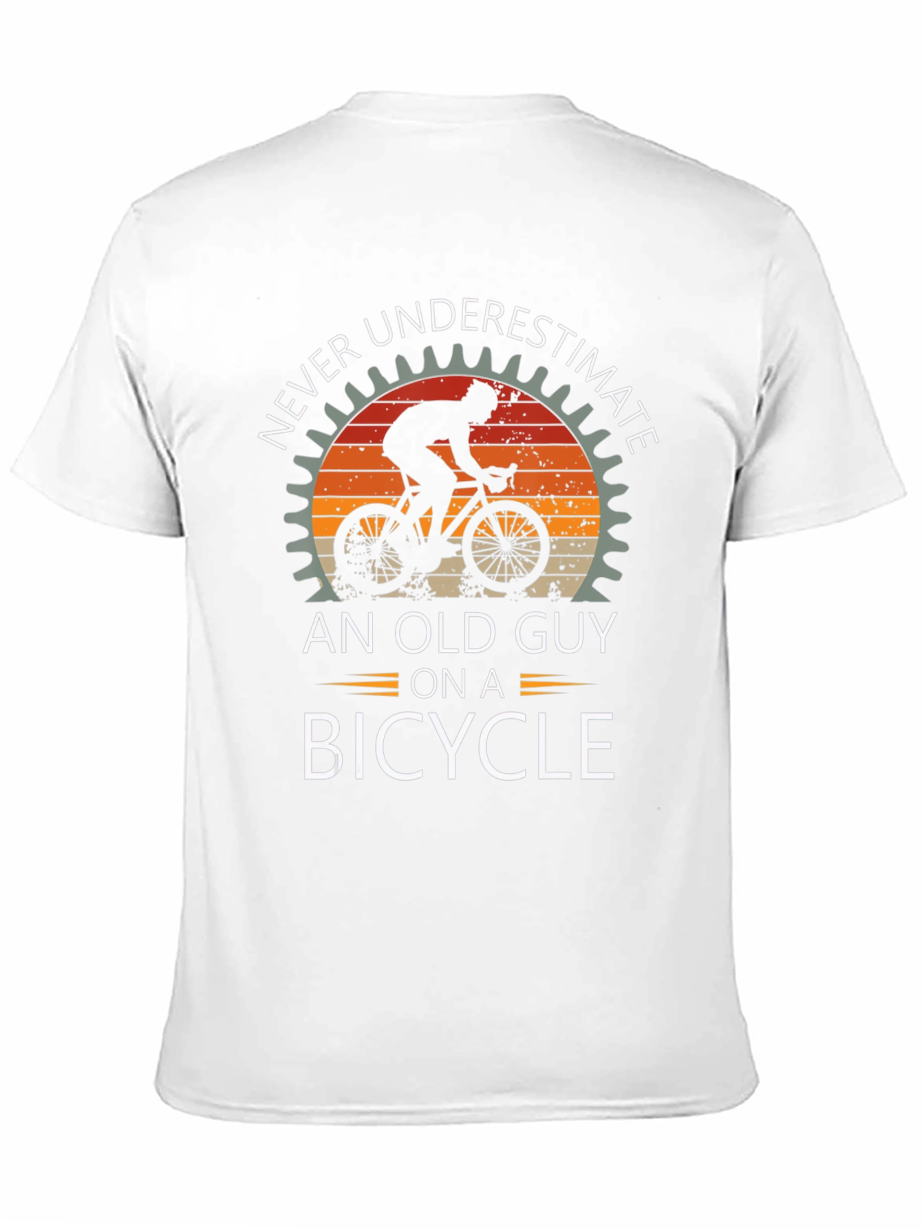 Never Underestimate Old Guy Bicycle T-Shirt