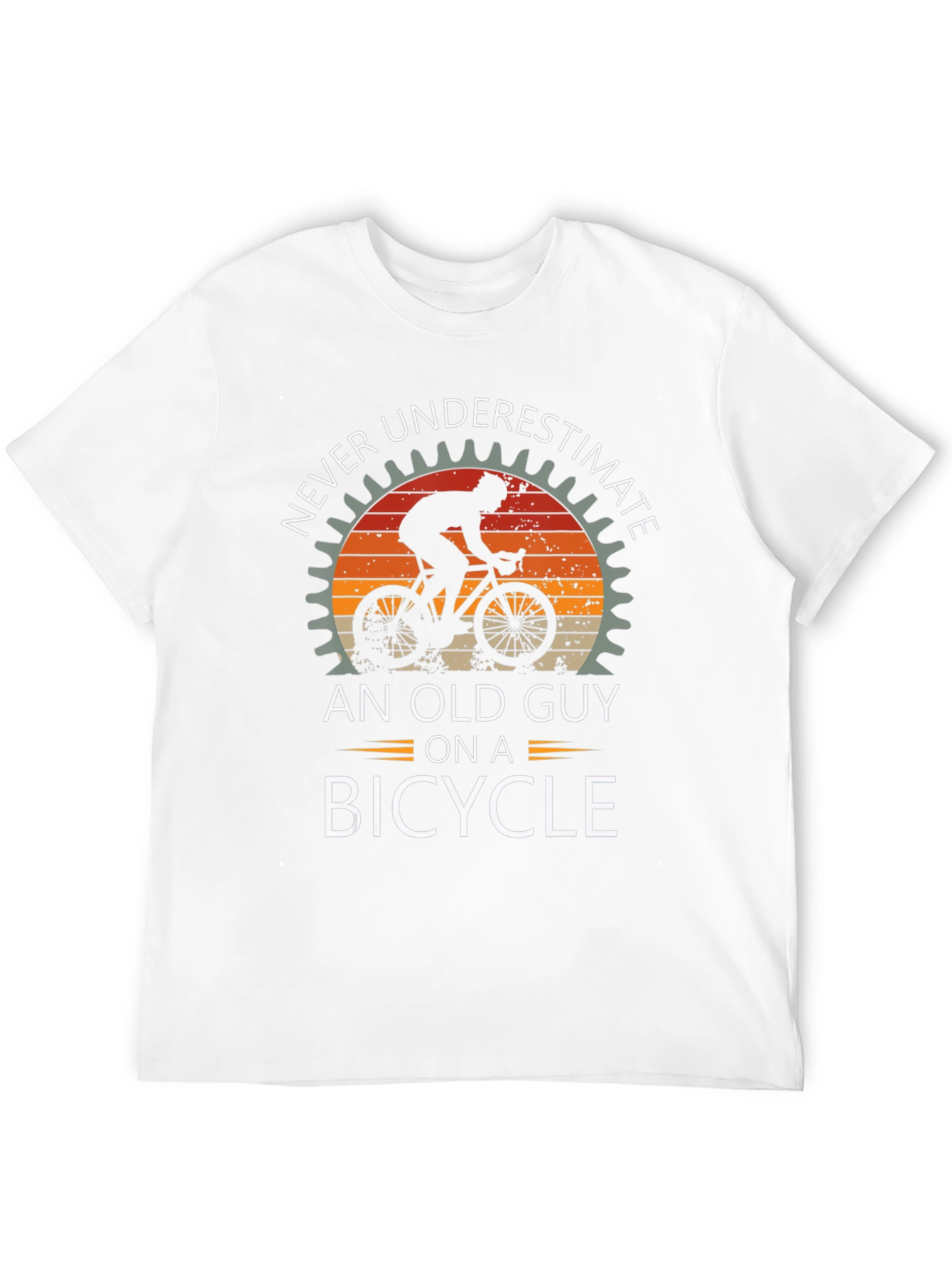 Never Underestimate Old Guy Bicycle T-Shirt