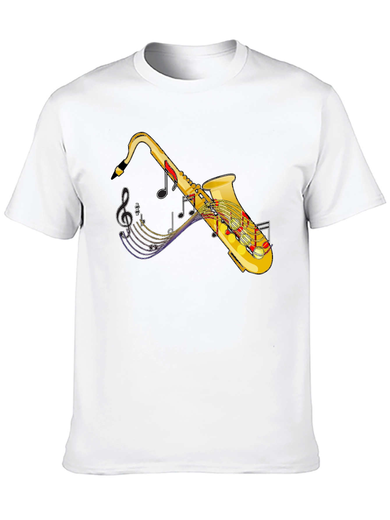 Saxophone Music T-Shirt - Black