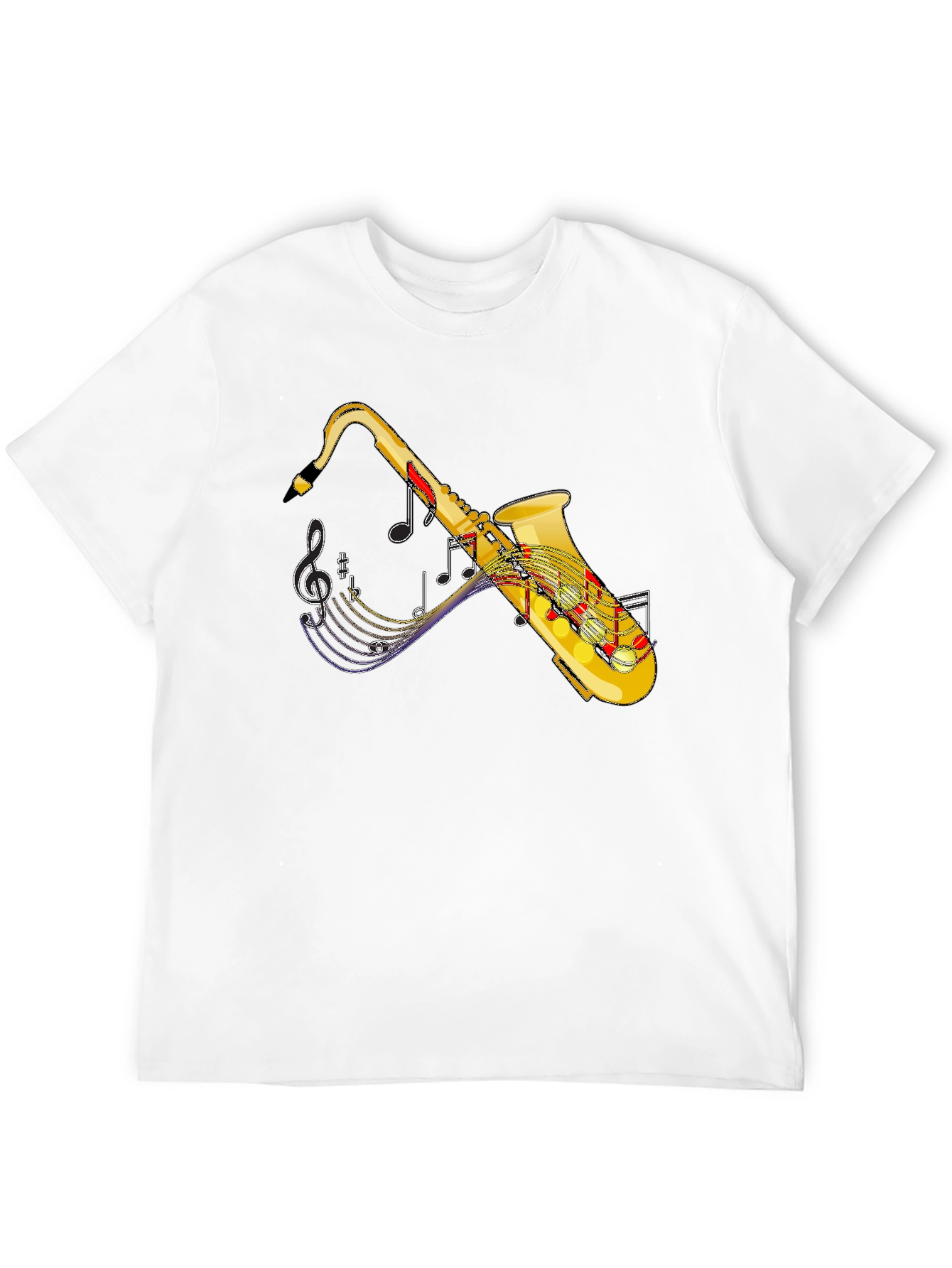 Saxophone Music T-Shirt - Black