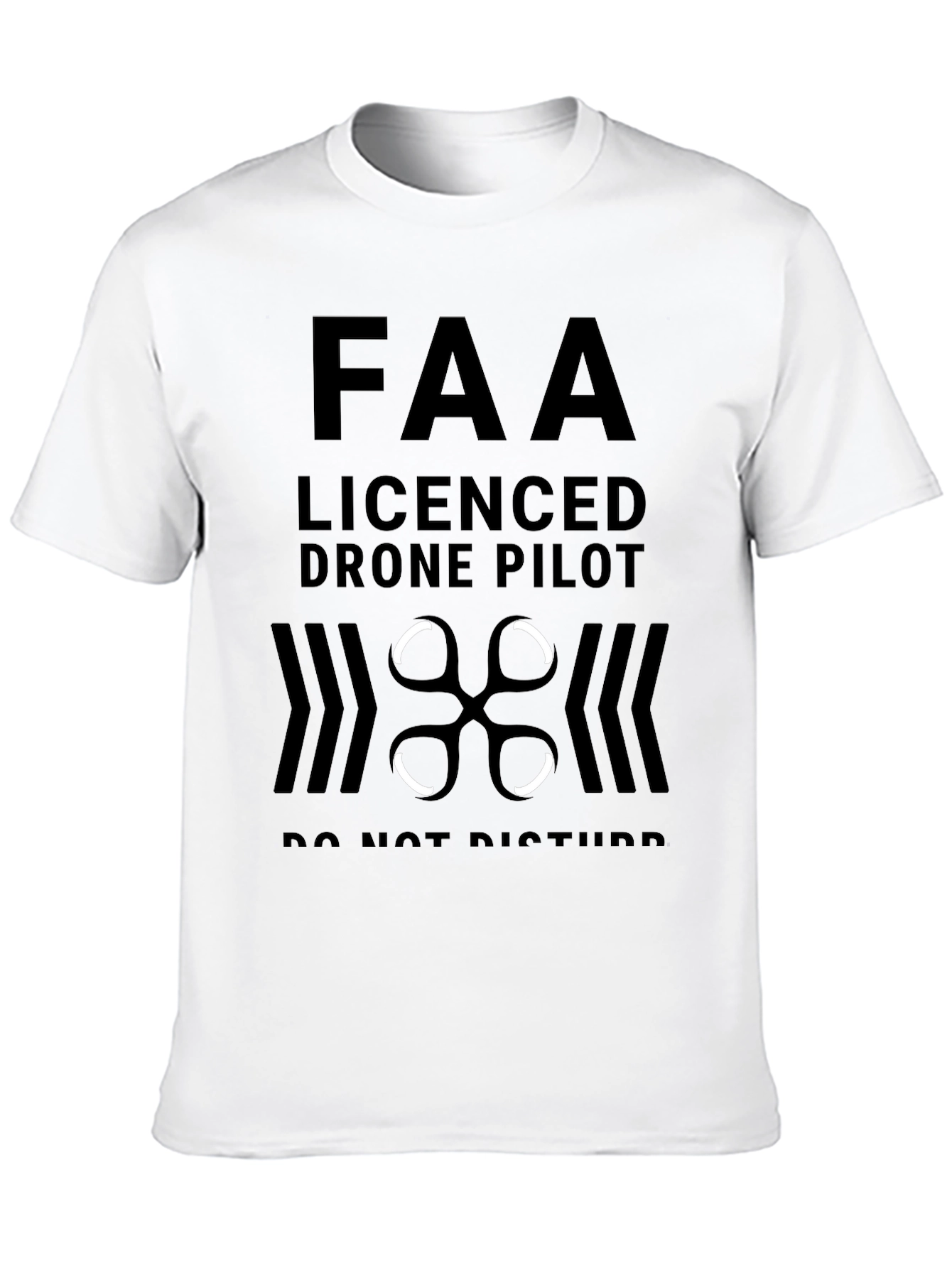 FAA Licensed Drone Pilot Black T-Shirt