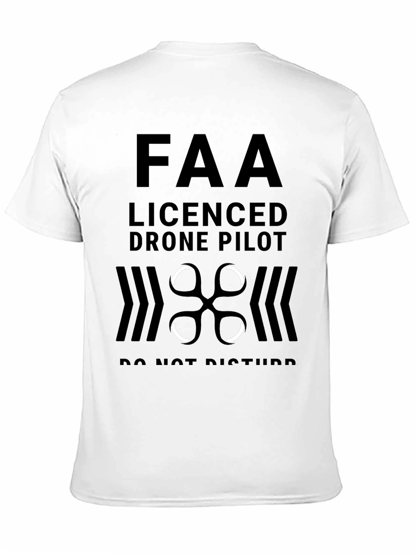 FAA Licensed Drone Pilot Black T-Shirt