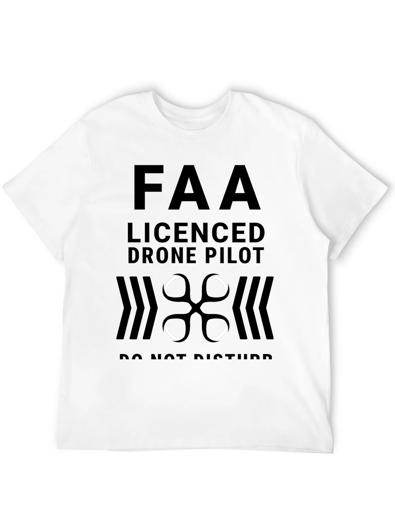 FAA Licensed Drone Pilot Black T-Shirt