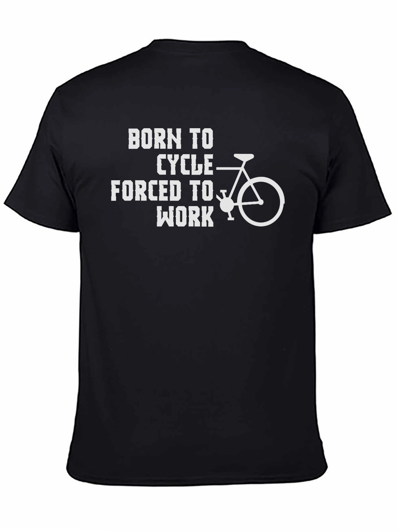 Born to Cycle Black Graphic Tee