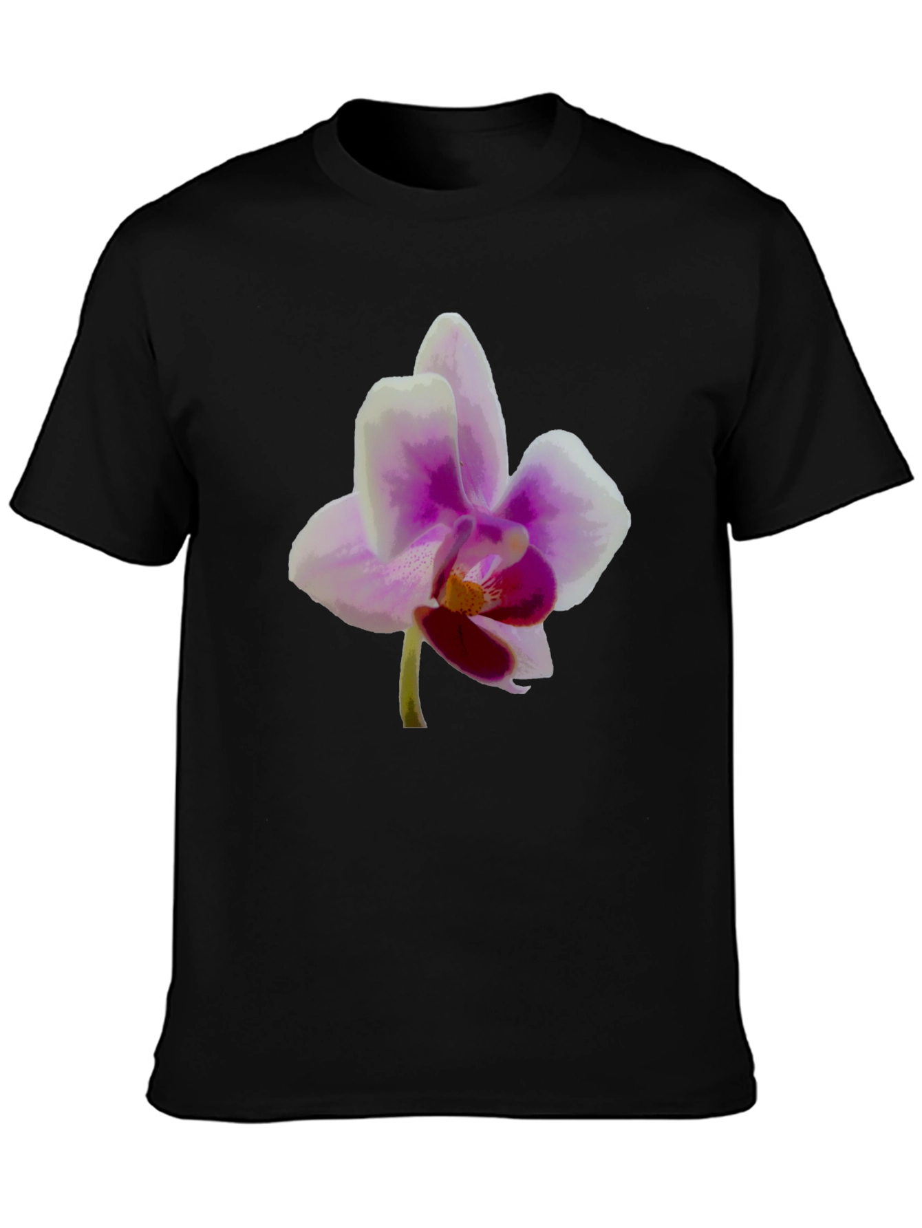 Floral Graphic Tee - Orchid Design