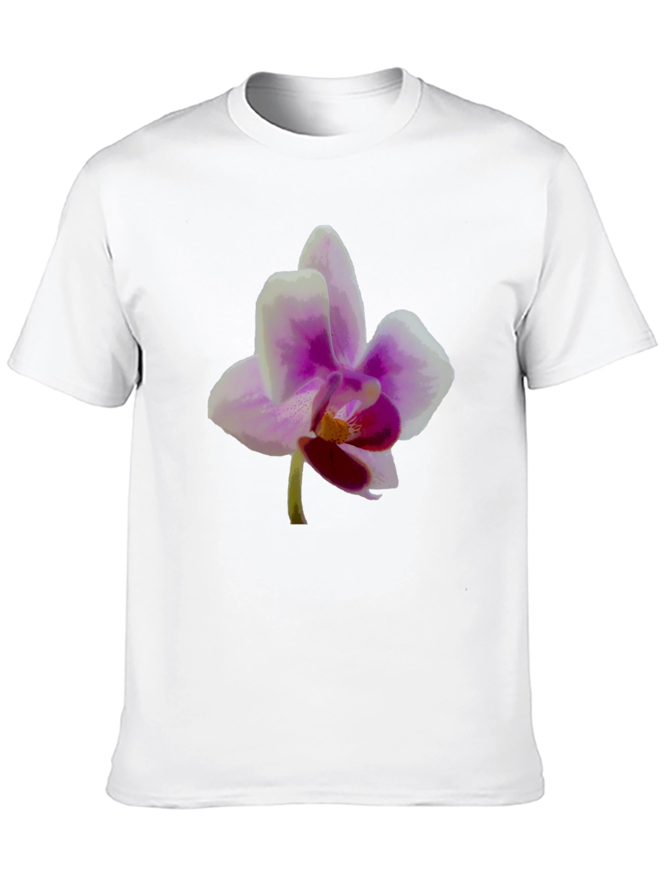 Floral Graphic Tee - Orchid Design
