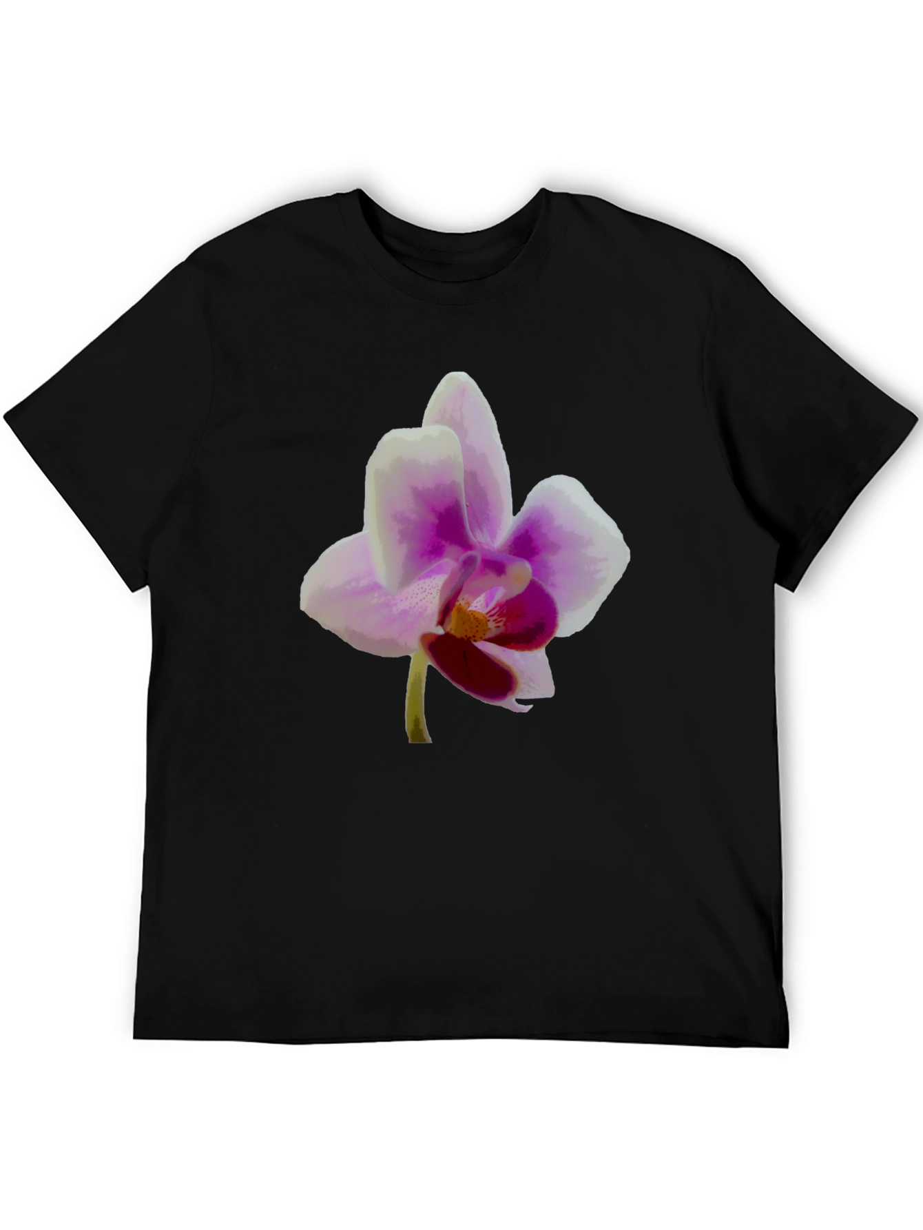 Floral Graphic Tee - Orchid Design