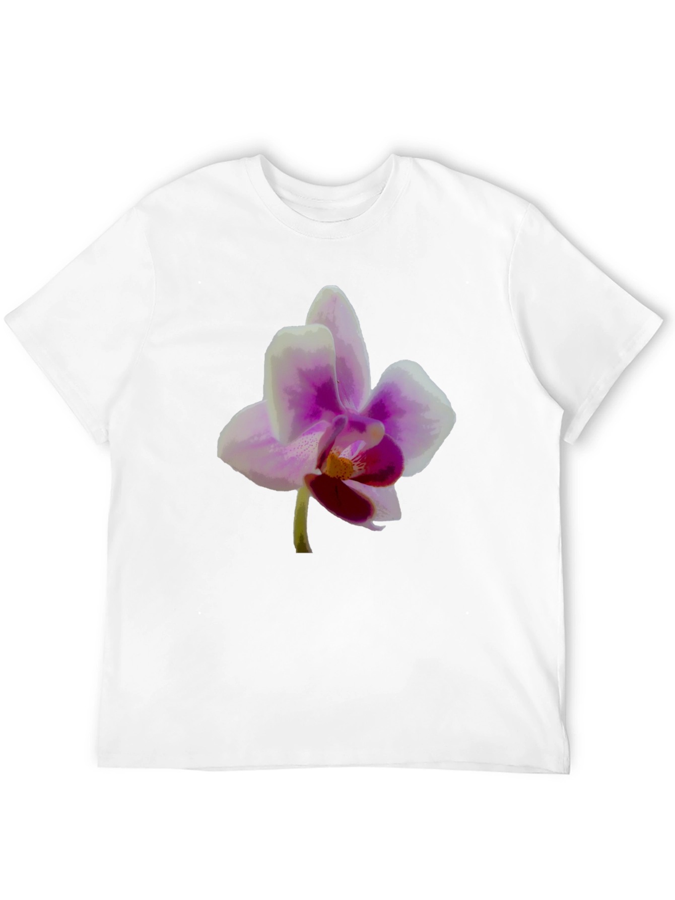 Floral Graphic Tee - Orchid Design