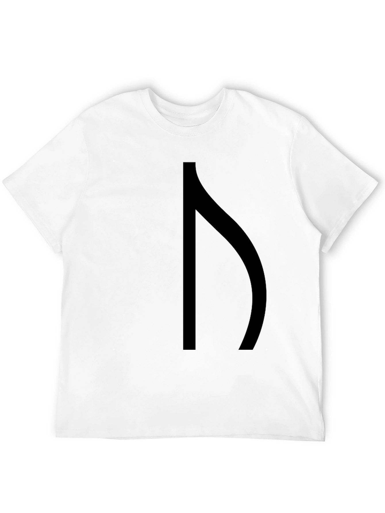 Minimalist Rune Graphic Black T-Shirt