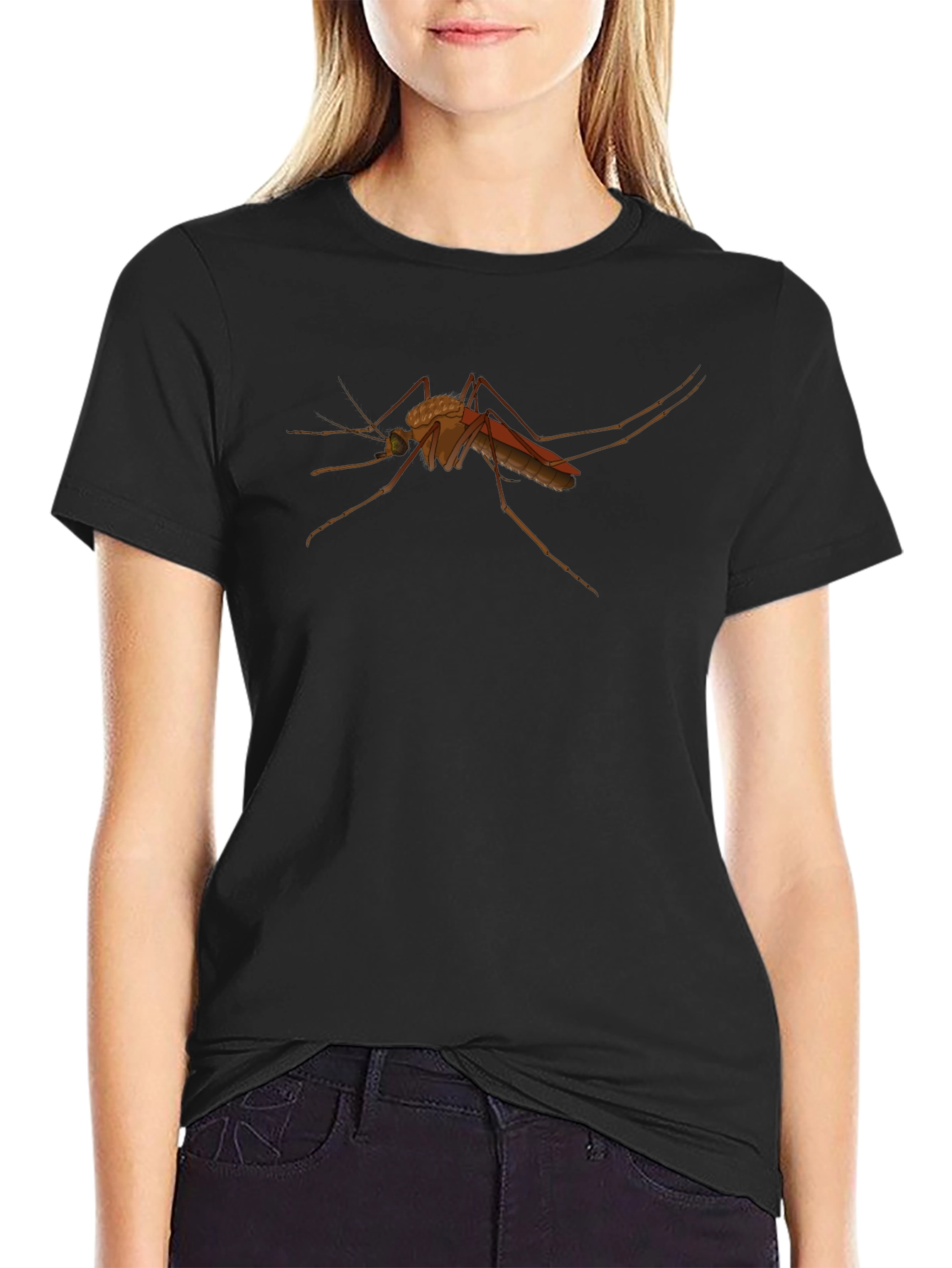 Mosquito Graphic Tee - Black Cotton Blend