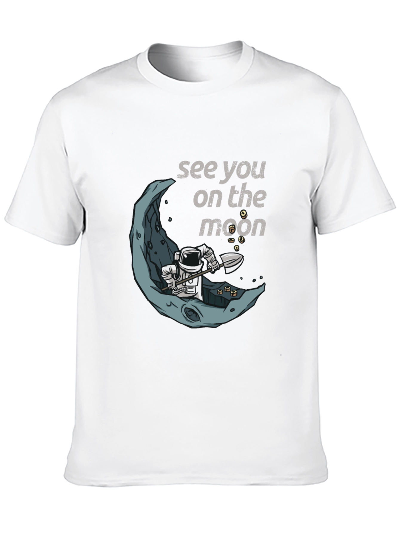 See You On The Moon T-Shirt Spaceman Graphic Tee