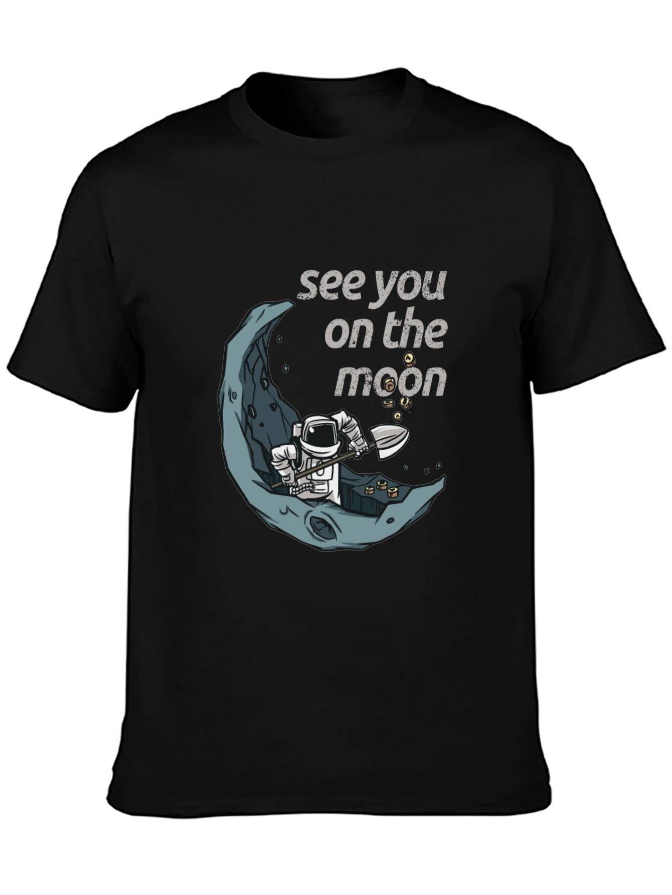 See You On The Moon T-Shirt Spaceman Graphic Tee