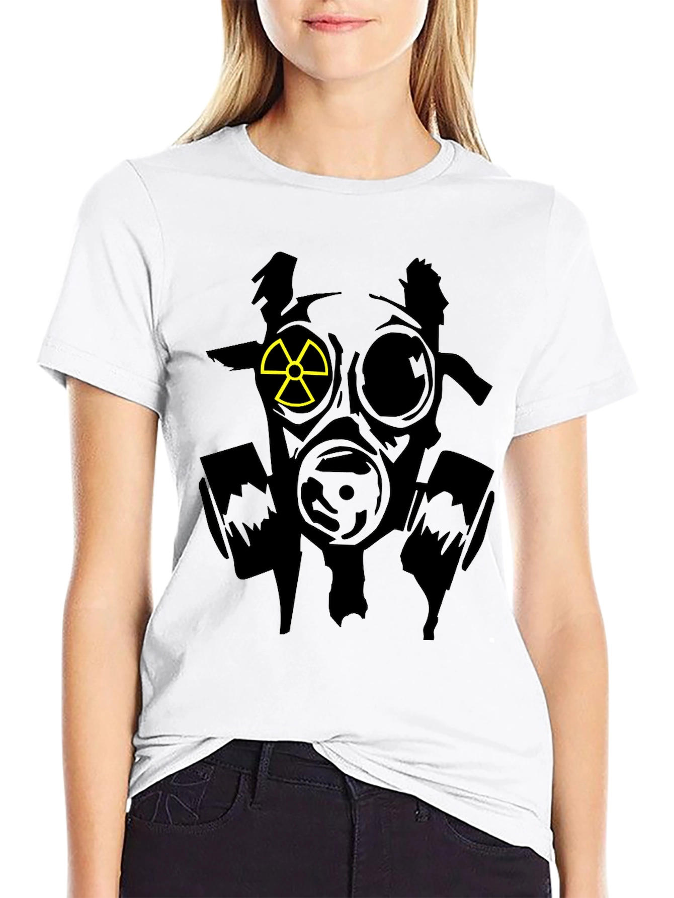 Gas Mask Radiation Symbol T-Shirt