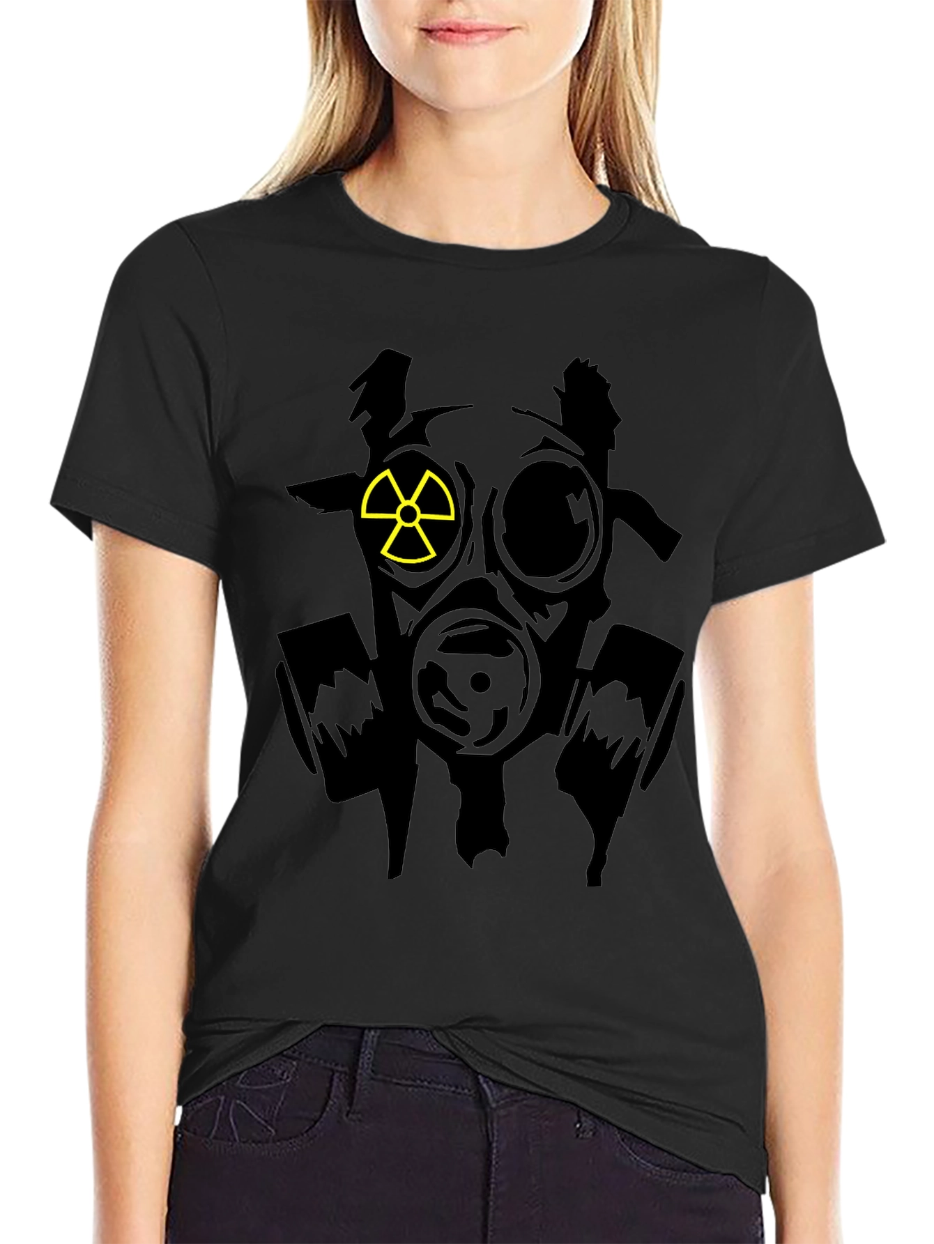 Gas Mask Radiation Symbol T-Shirt