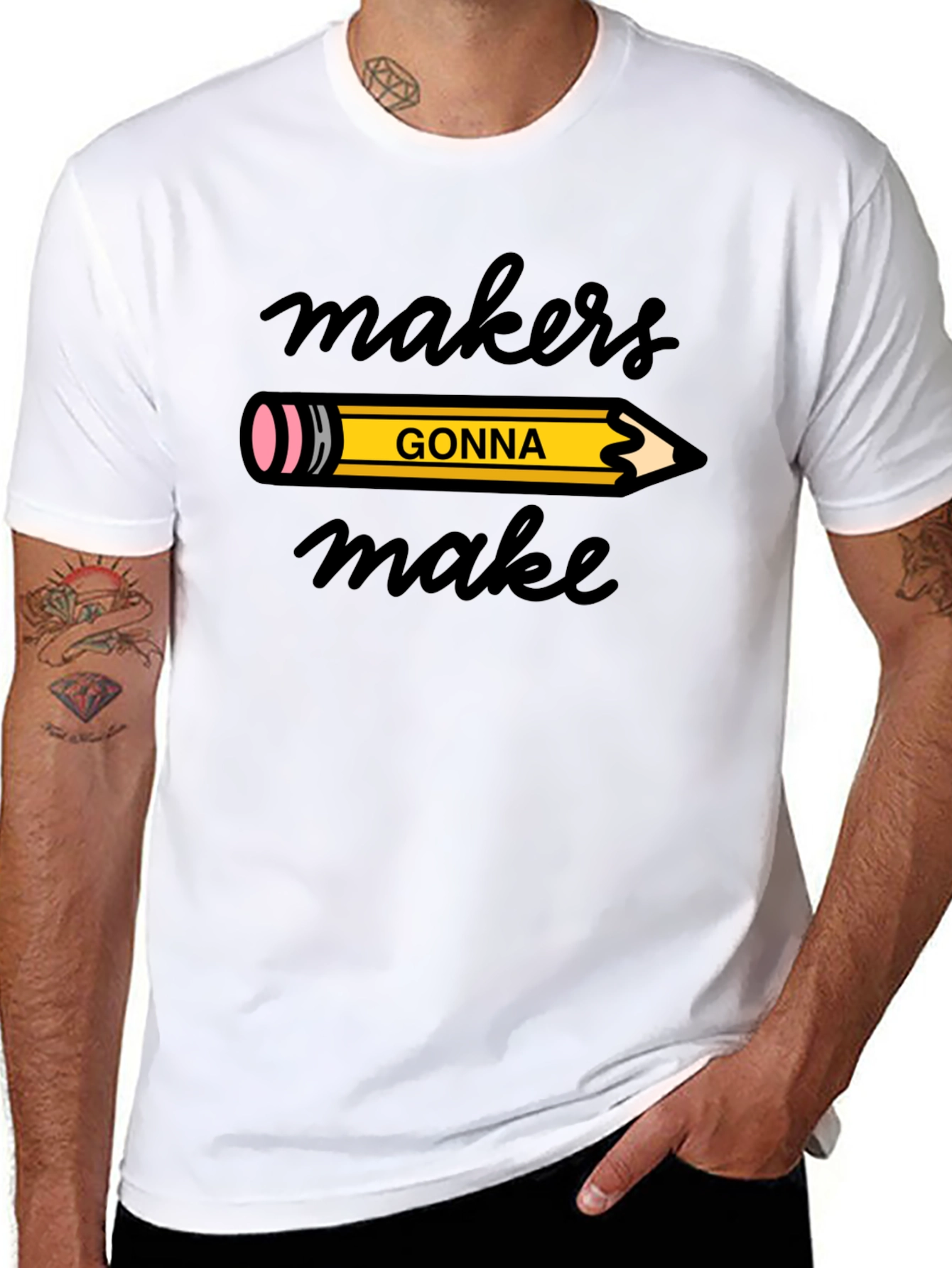 Makers Gonna Make Graphic Tee - Black