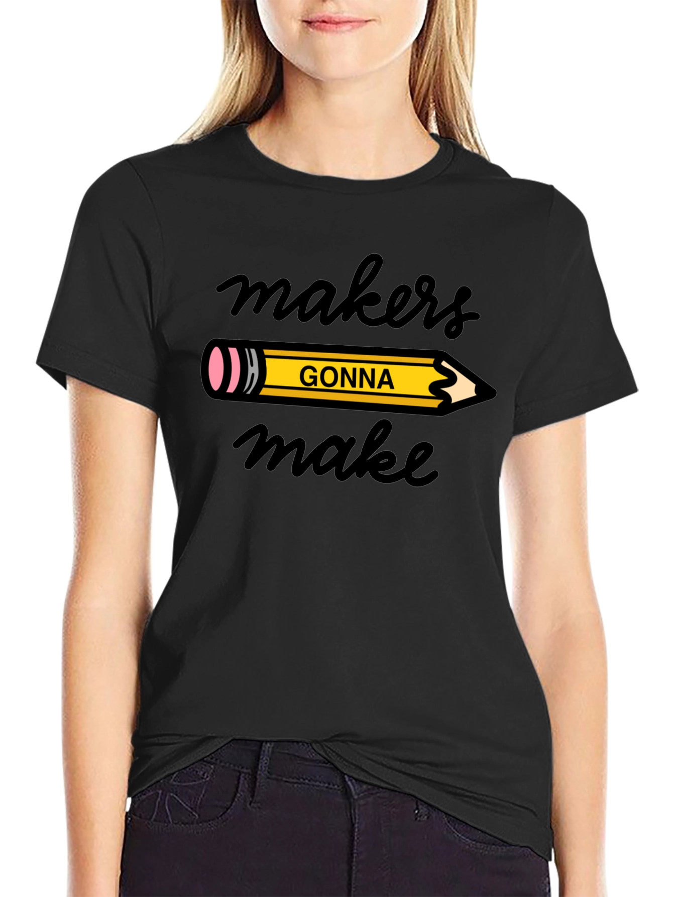 Makers Gonna Make Graphic Tee - Black