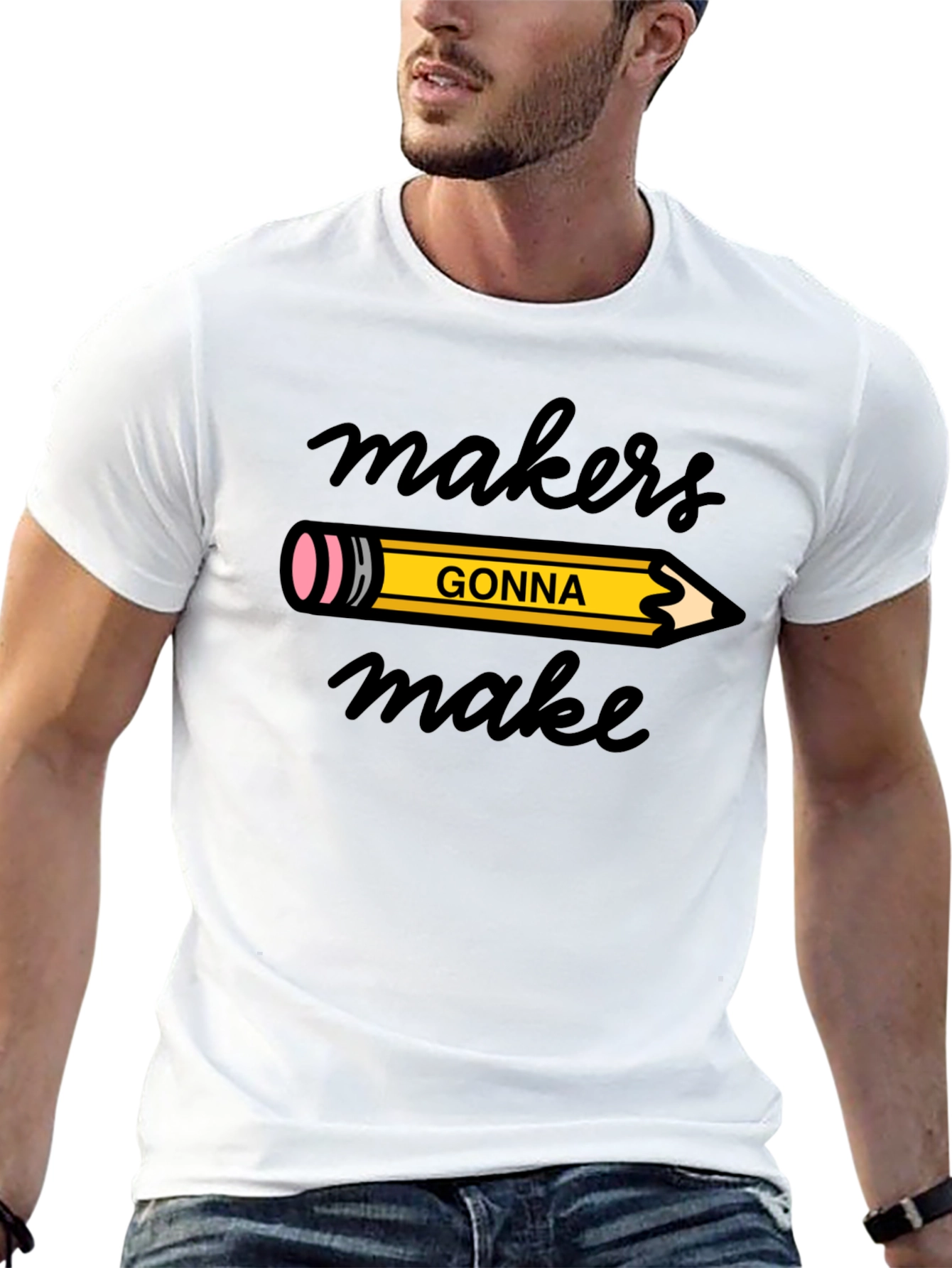 Makers Gonna Make Graphic Tee - Black