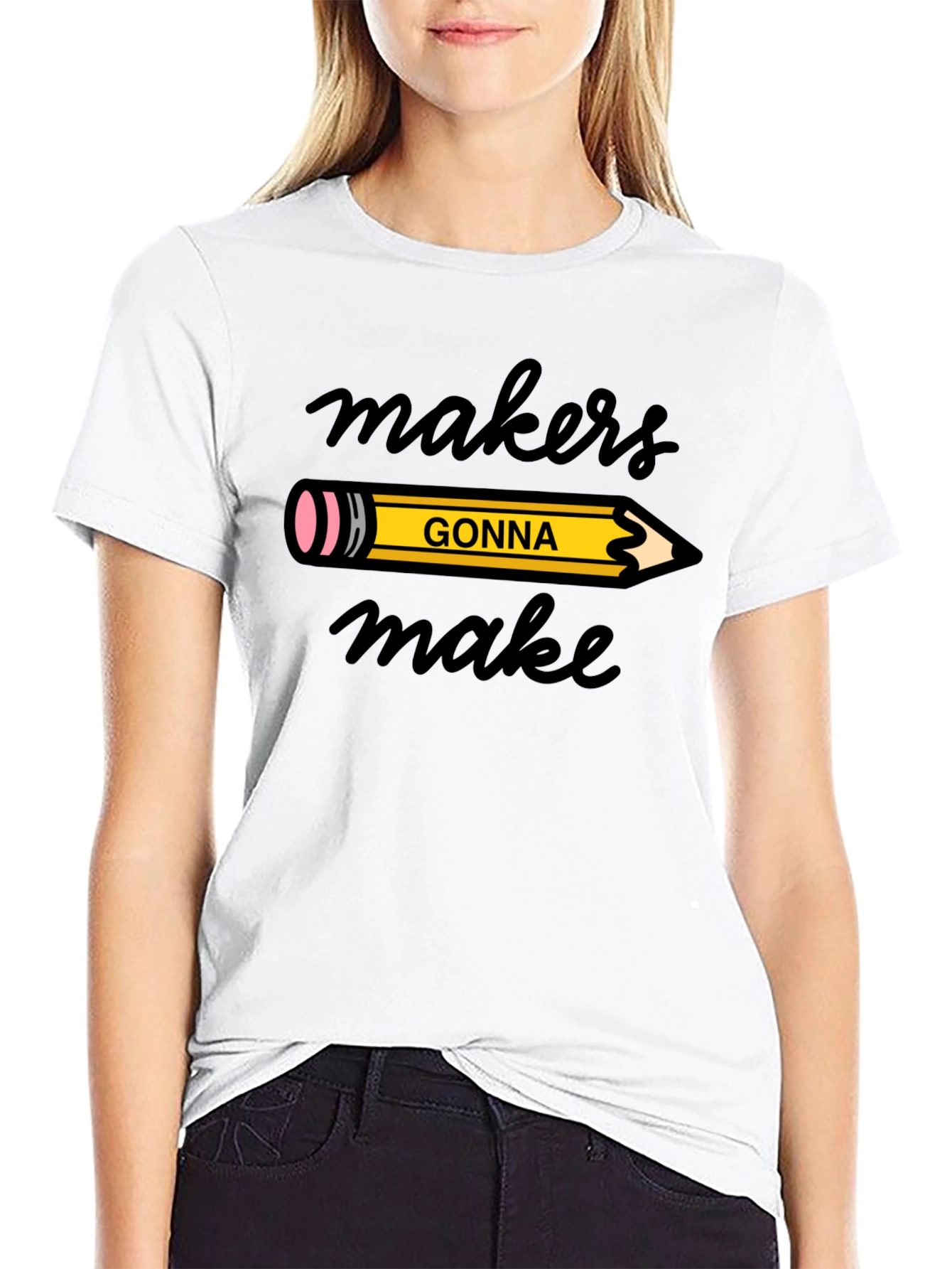Makers Gonna Make Graphic Tee - Black