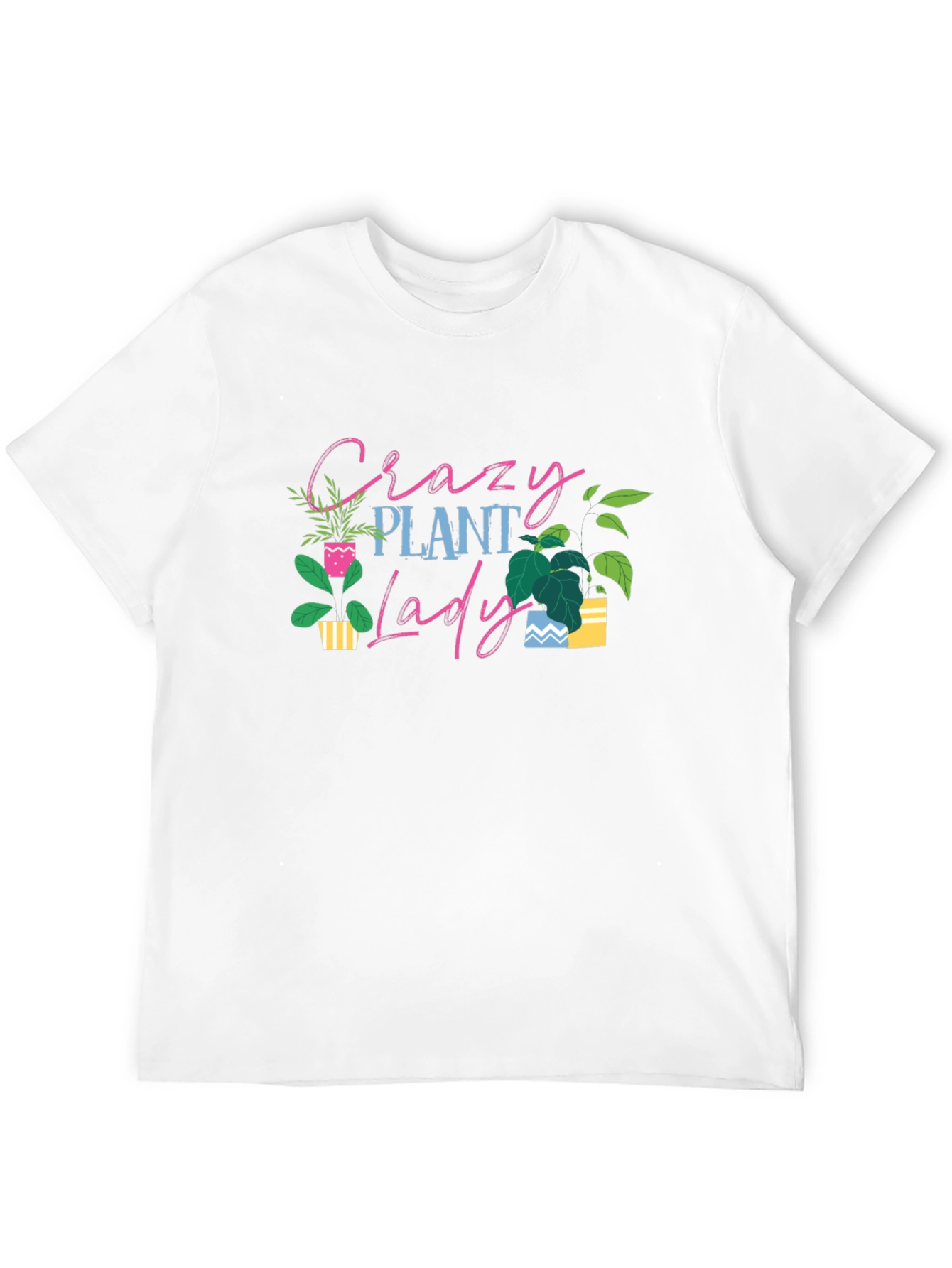 Crazy Plant Lady T-Shirt - Black Cotton Tee