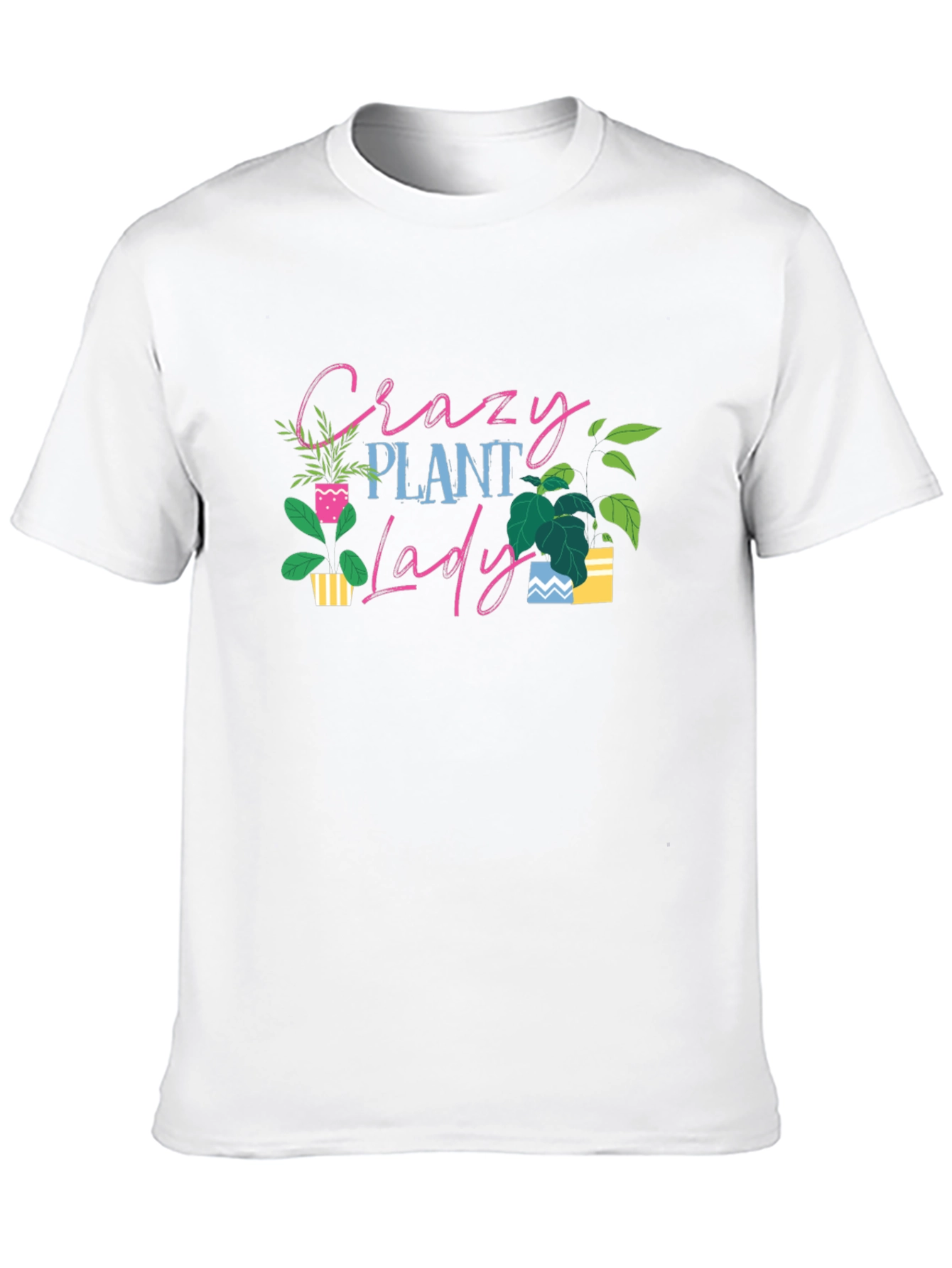 Crazy Plant Lady T-Shirt - Black Cotton Tee