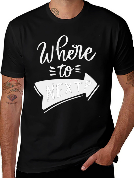 Where to Next? Graphic Tee - Black