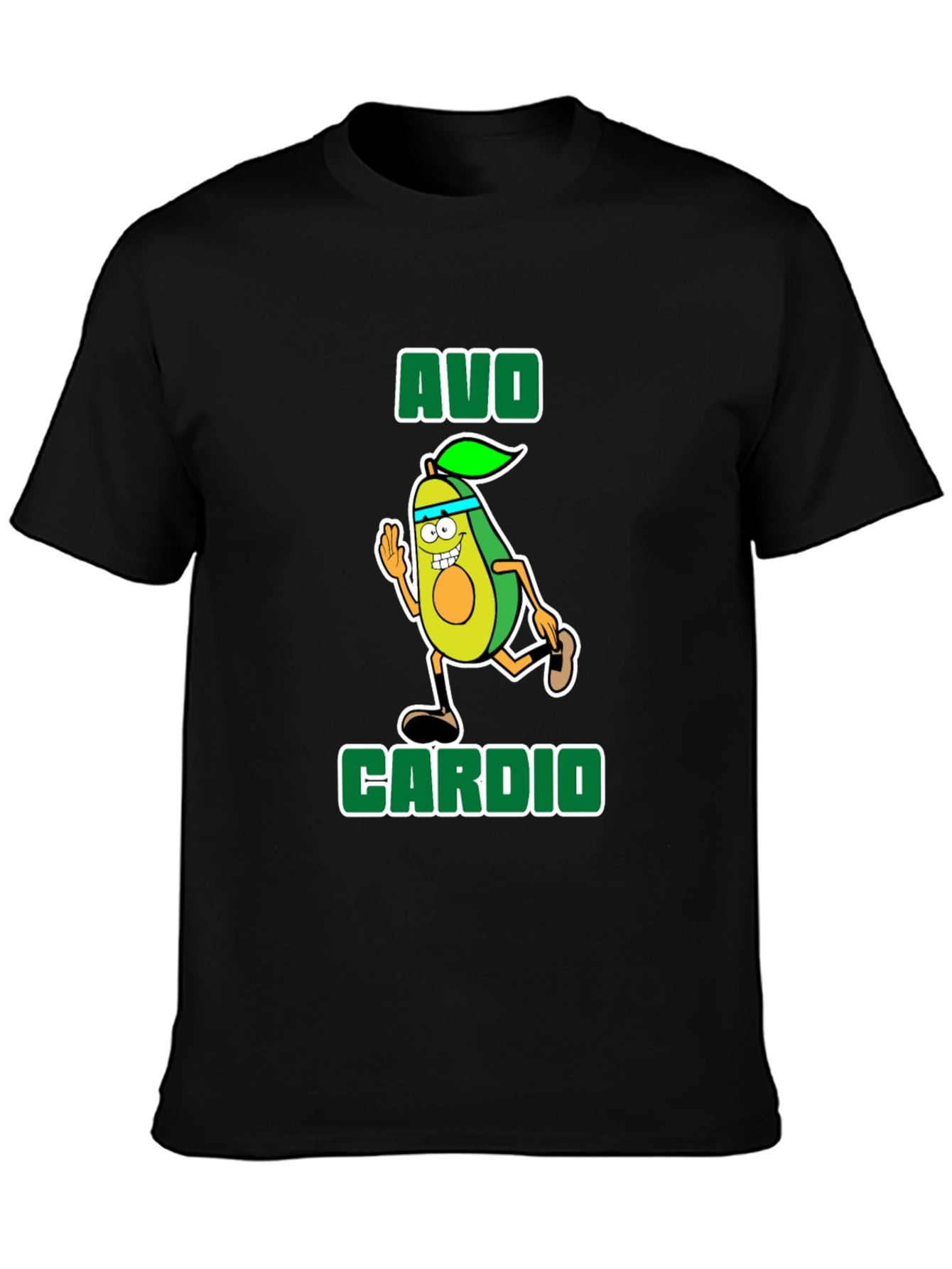 Avo Cardio T-Shirt - Running Avocado Graphic Tee