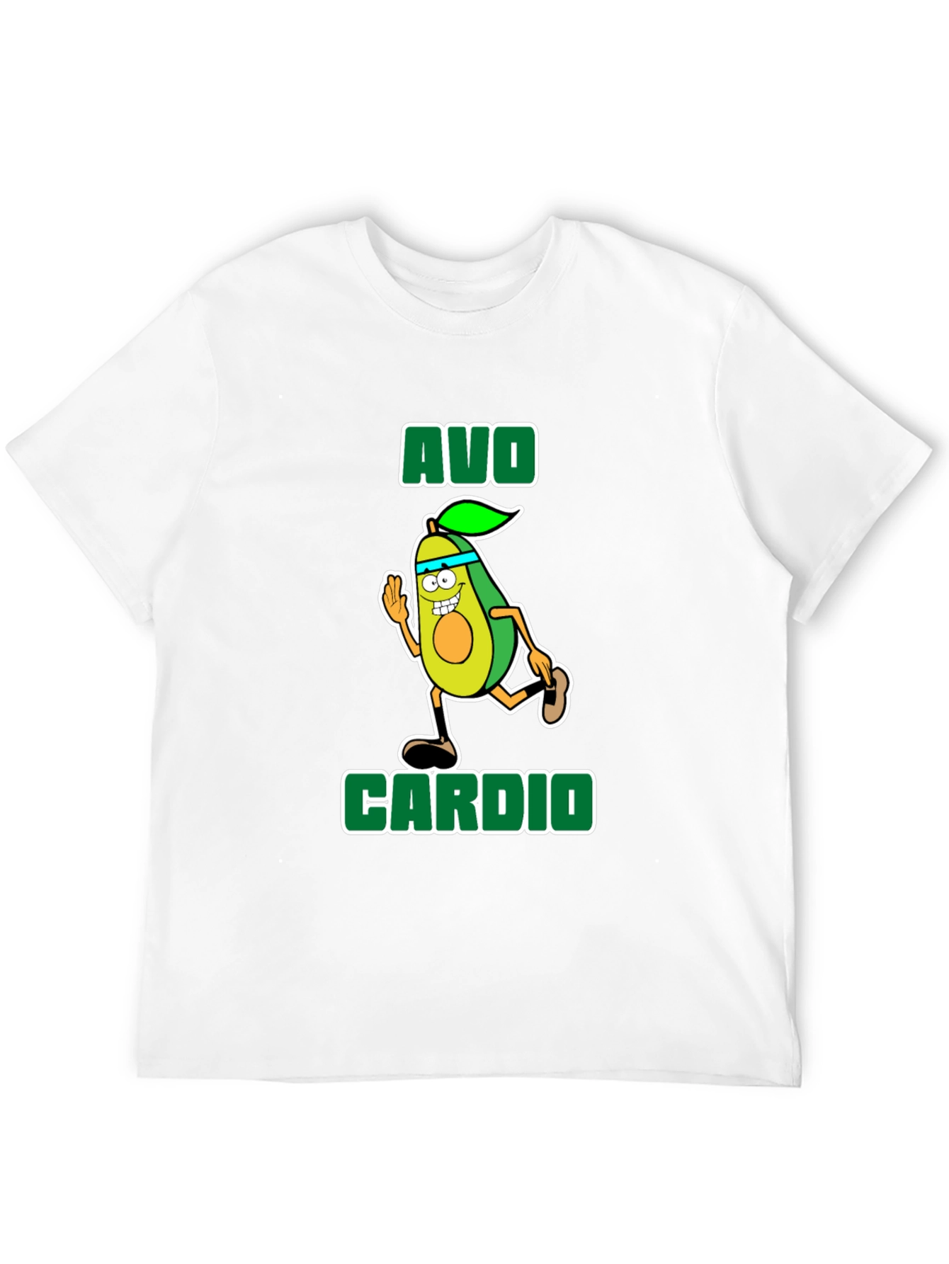Avo Cardio T-Shirt - Running Avocado Graphic Tee