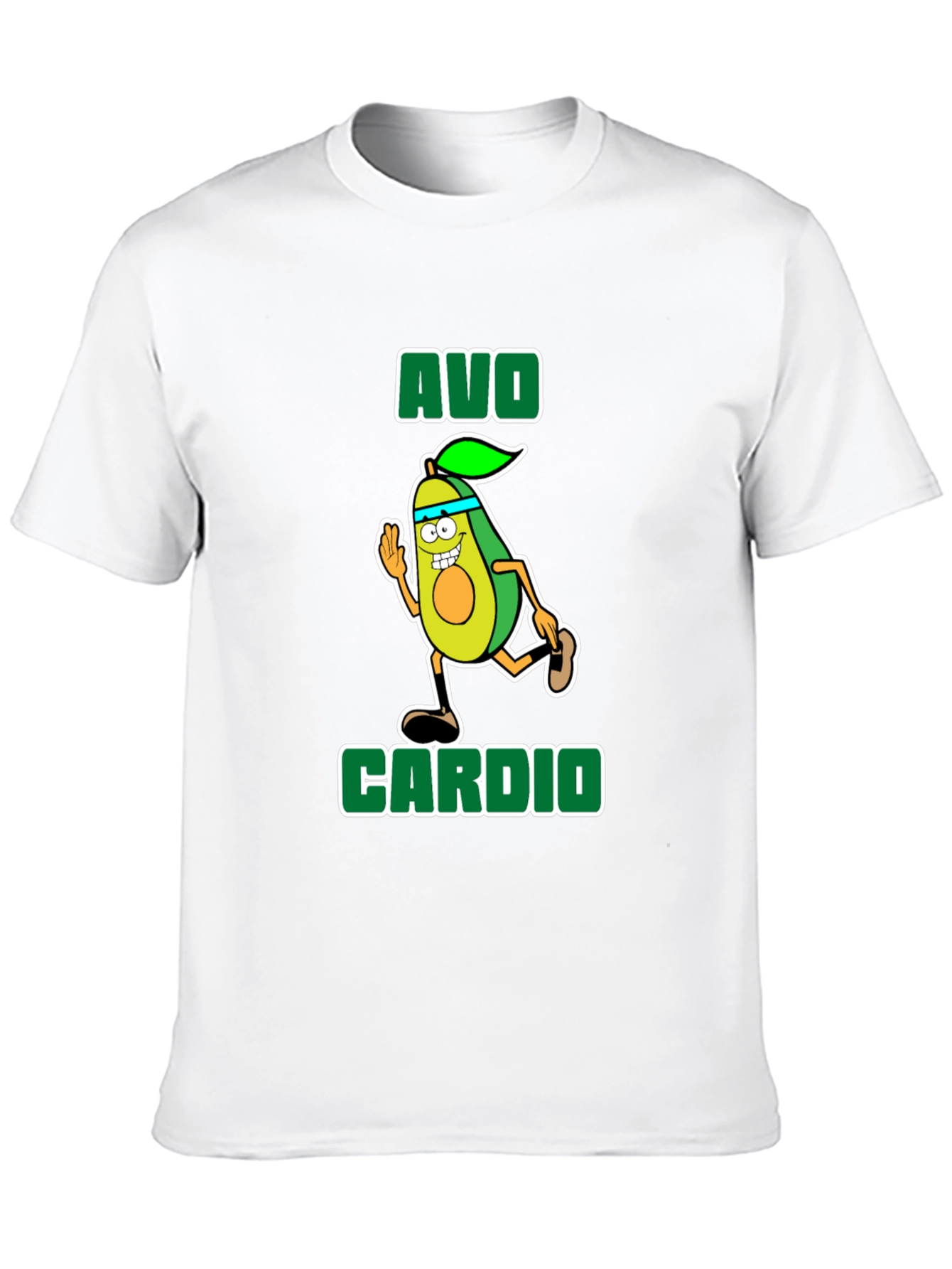 Avo Cardio T-Shirt - Running Avocado Graphic Tee