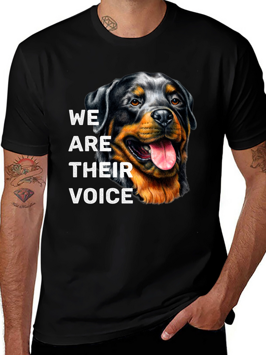 Rottweiler Dog Lover T-Shirt - We Are Their Voice