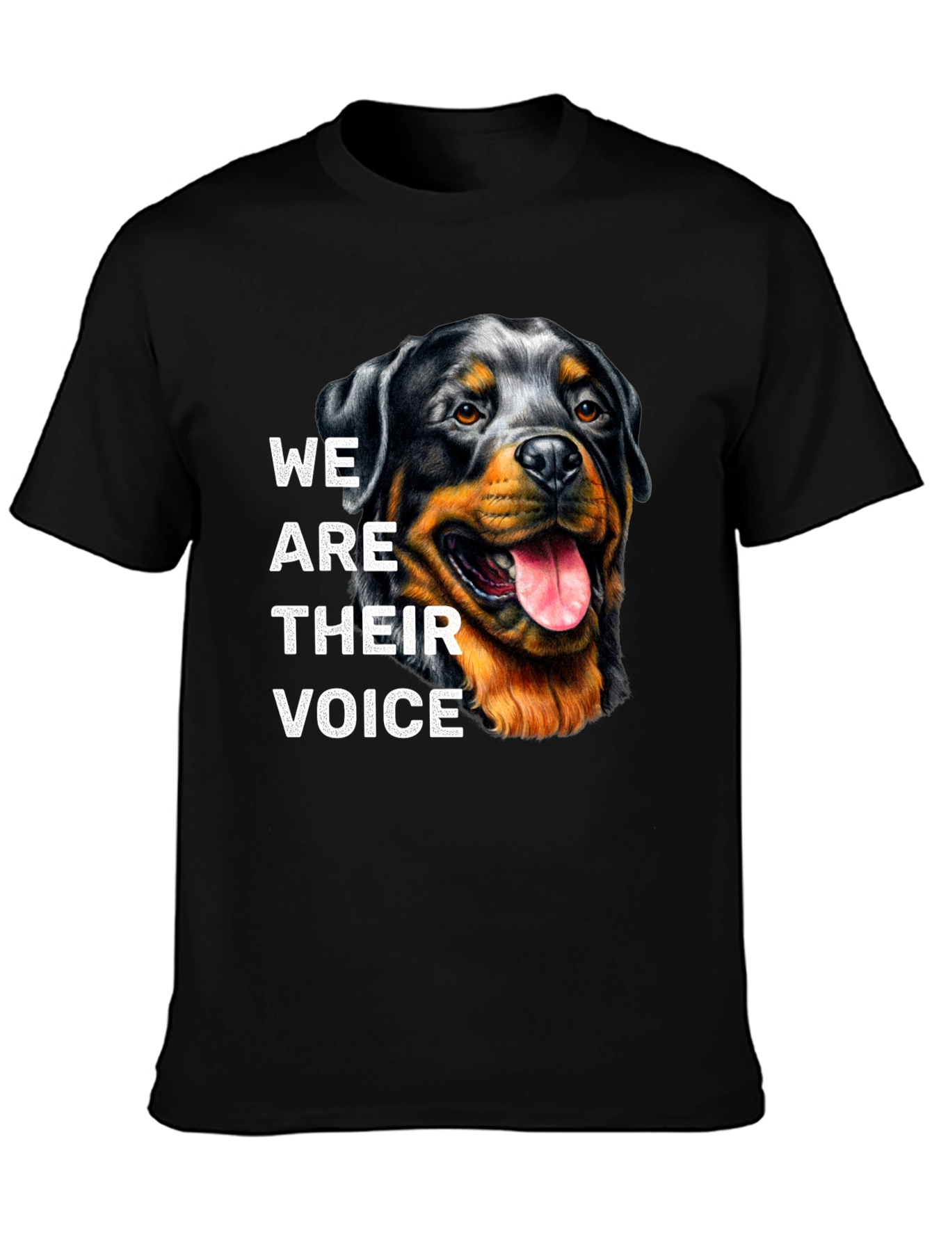 Rottweiler Dog Lover T-Shirt - We Are Their Voice