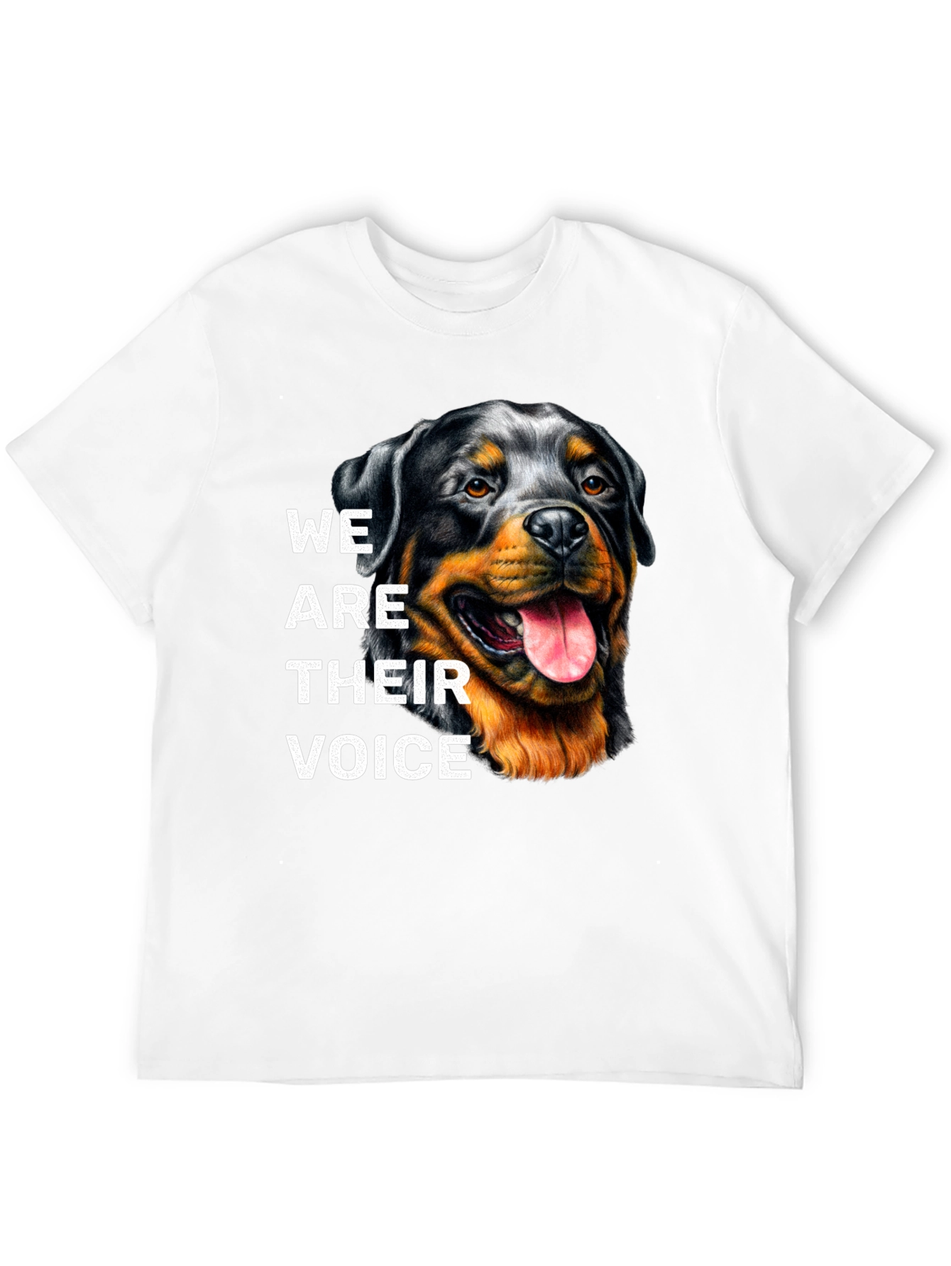 Rottweiler Dog Lover T-Shirt - We Are Their Voice