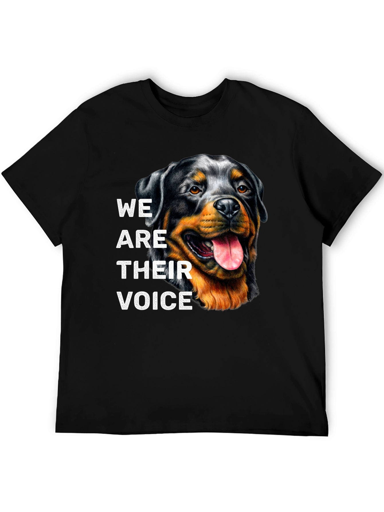 Rottweiler Dog Lover T-Shirt - We Are Their Voice