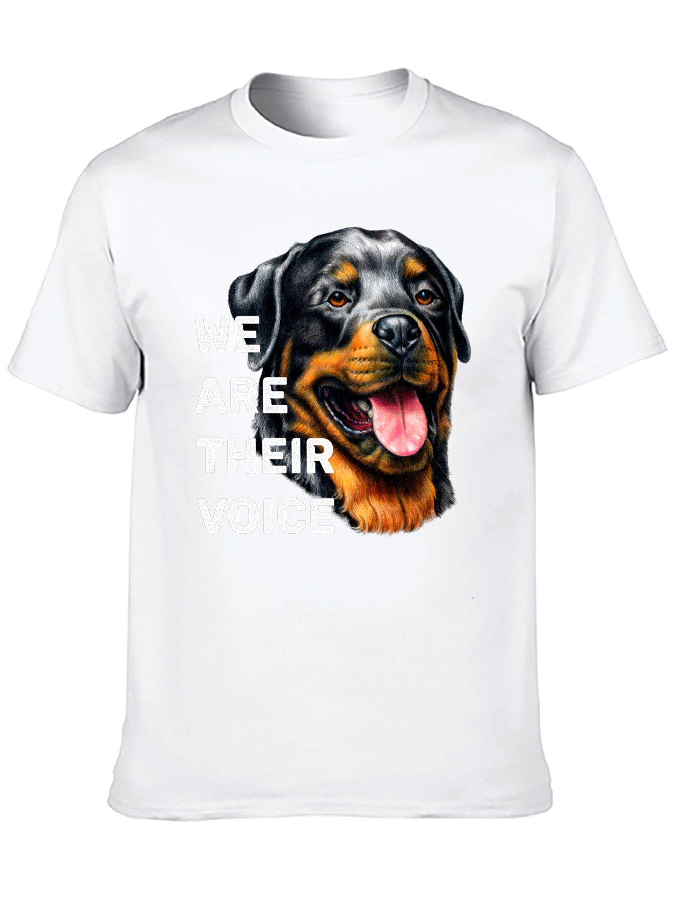 Rottweiler Dog Lover T-Shirt - We Are Their Voice