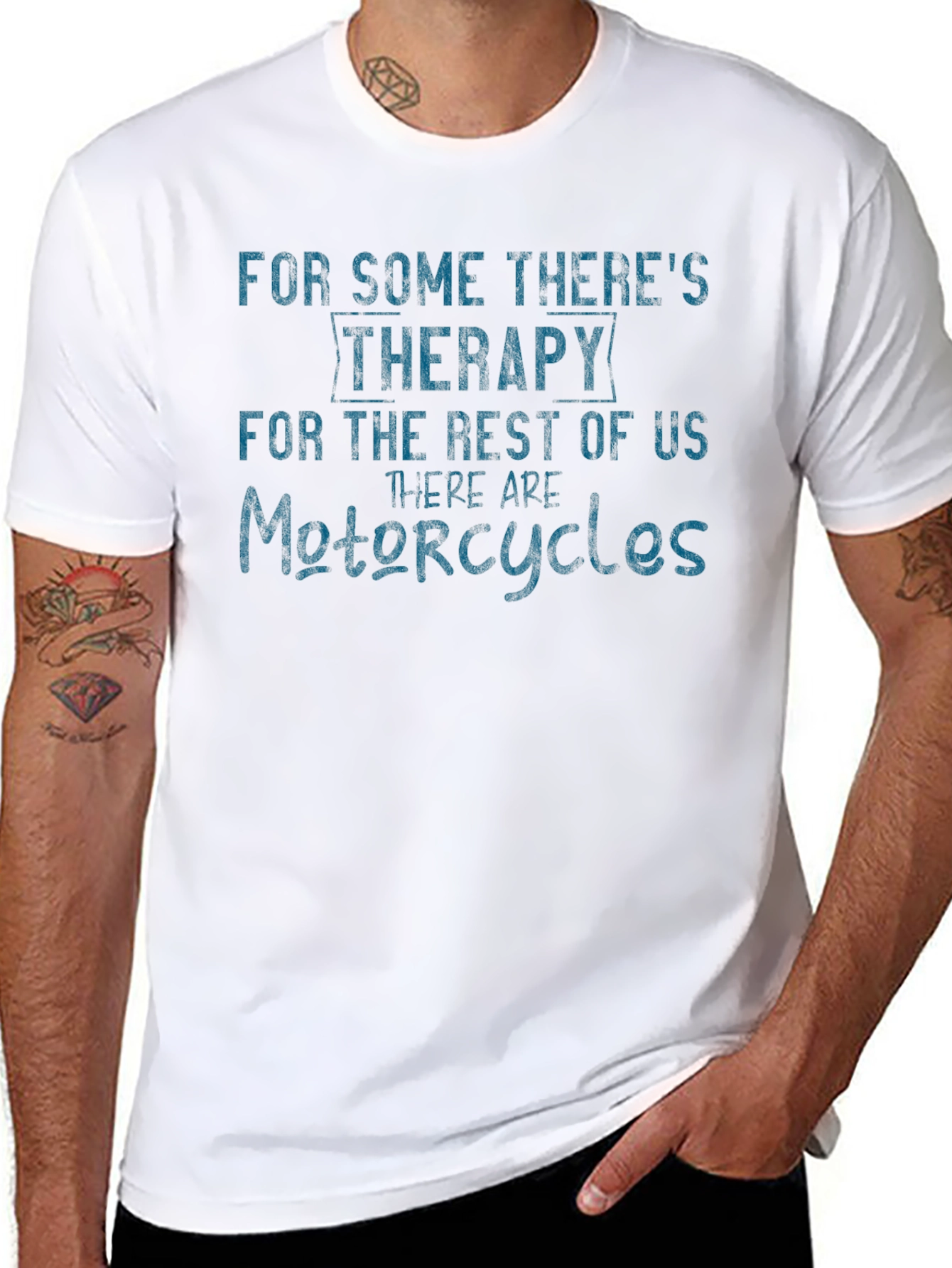 Motorcycle Therapy Graphic T-Shirt