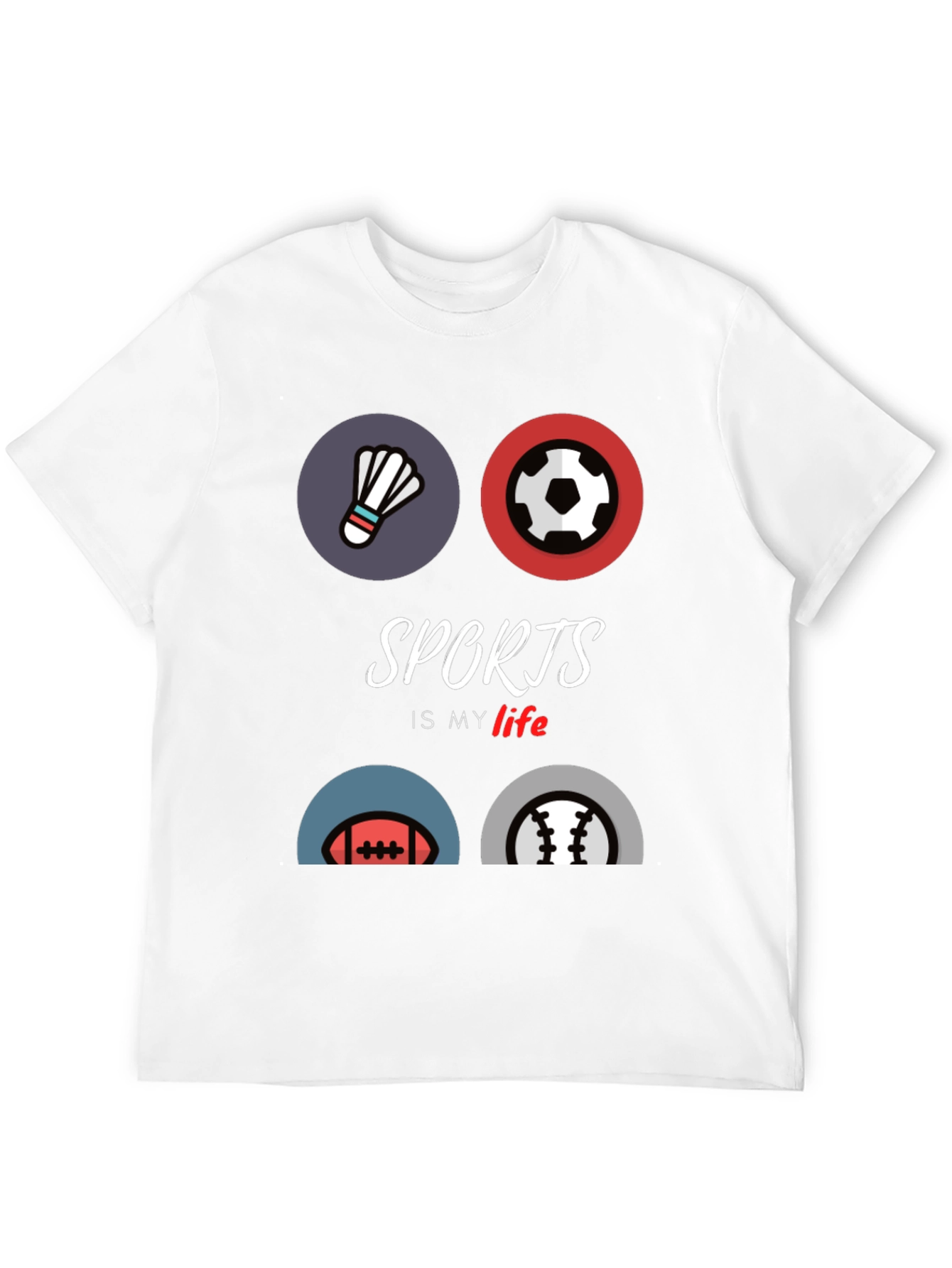 Sports is My Life Graphic T-Shirt