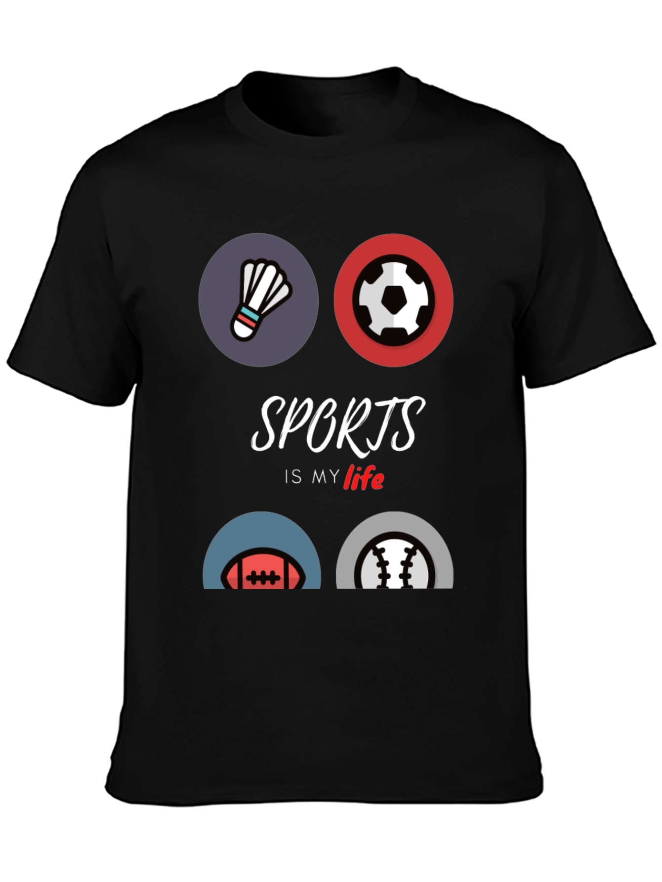 Sports is My Life Graphic T-Shirt