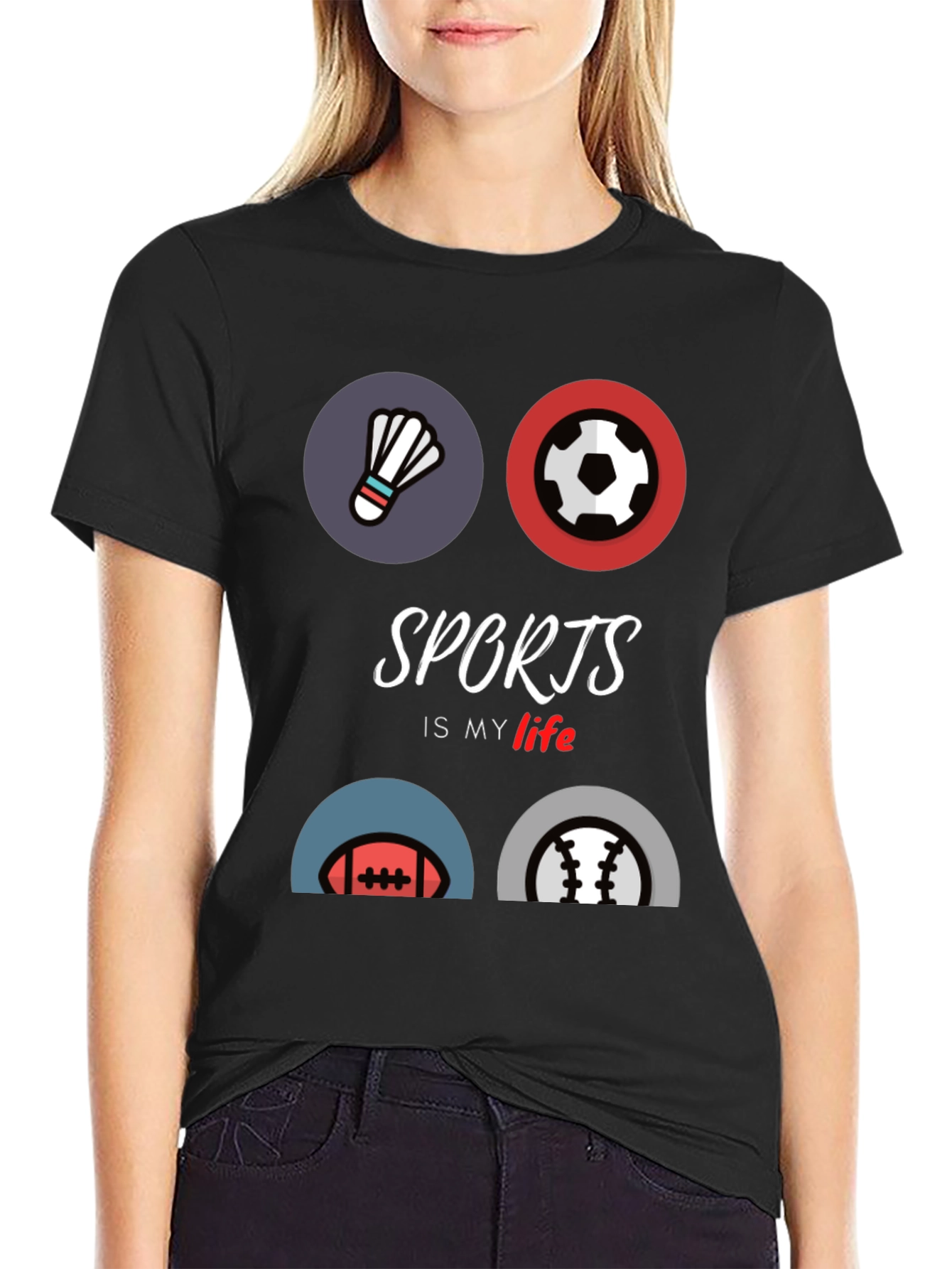 Sports is My Life Graphic T-Shirt
