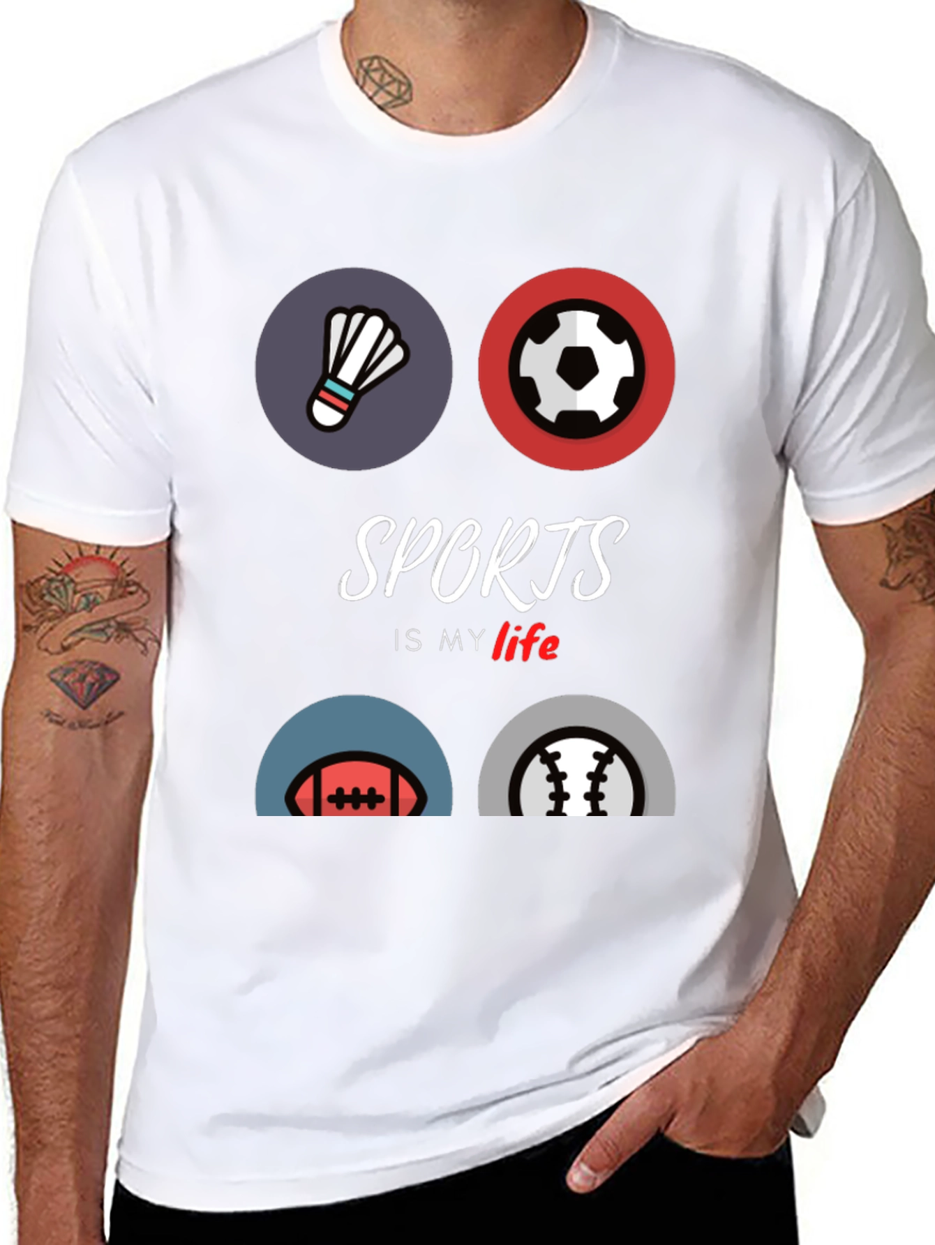 Sports is My Life Graphic T-Shirt