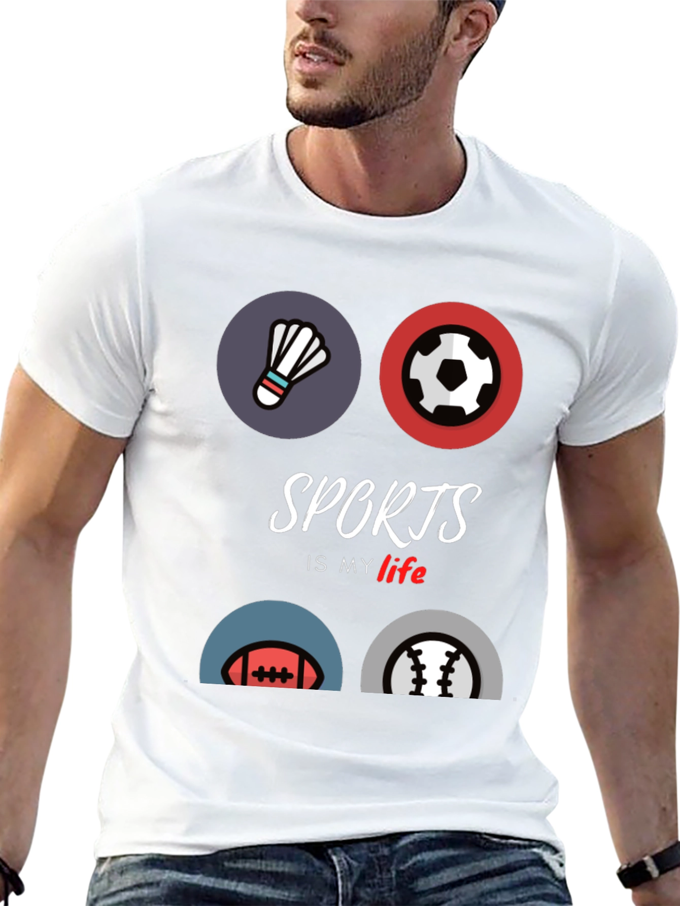 Sports is My Life Graphic T-Shirt