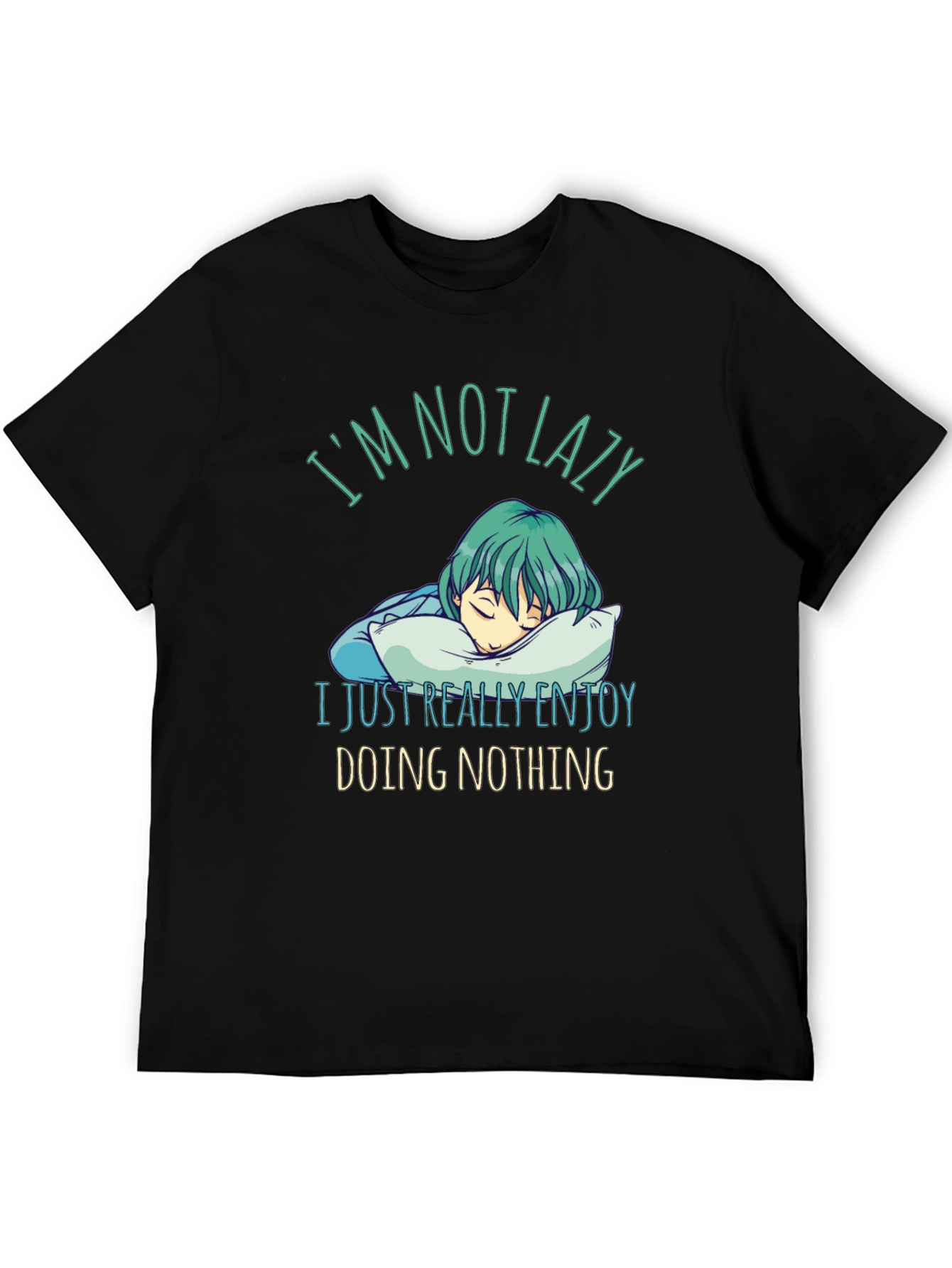 Lazy Enjoy Doing Nothing Graphic Tee
