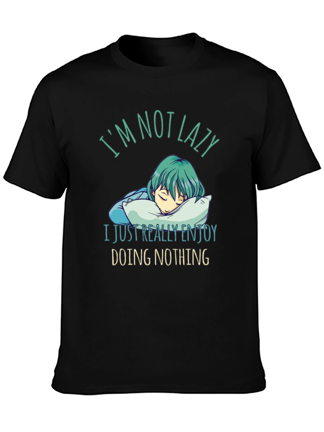 Lazy Enjoy Doing Nothing Graphic Tee