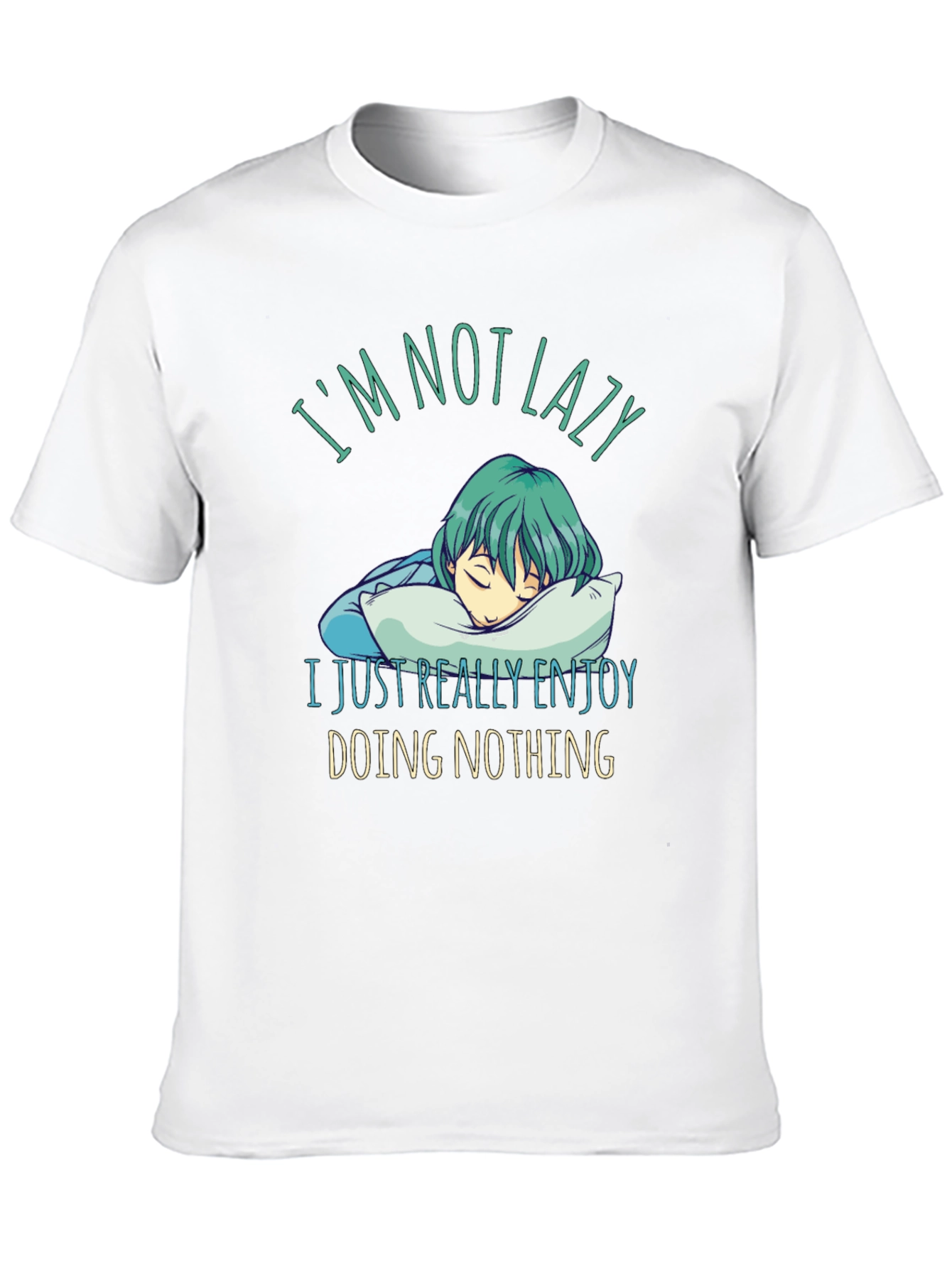 Lazy Enjoy Doing Nothing Graphic Tee