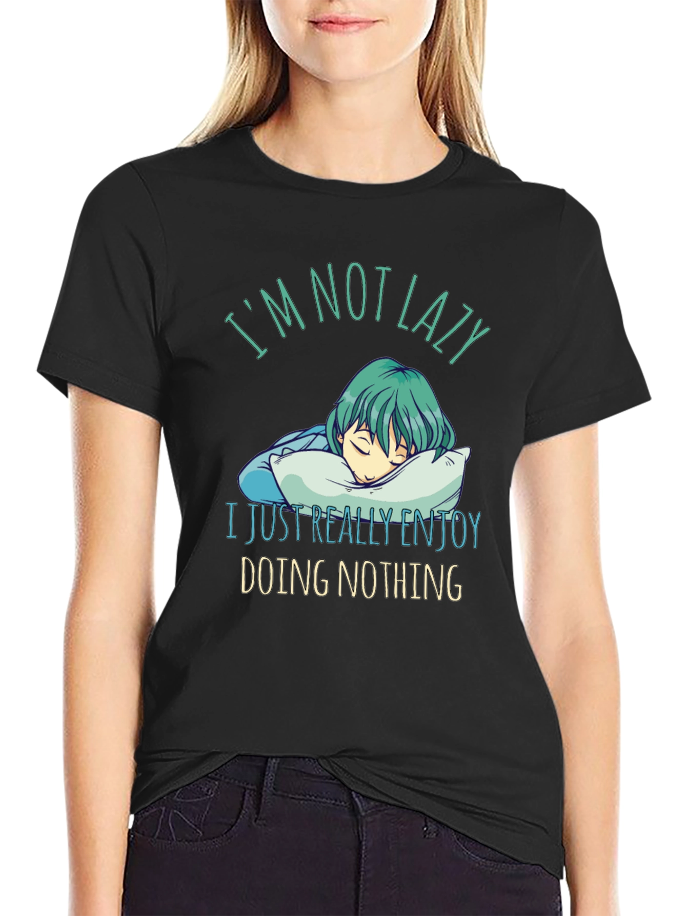 Lazy Enjoy Doing Nothing Graphic Tee