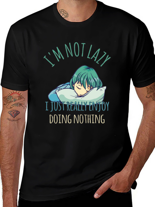 Lazy Enjoy Doing Nothing Graphic Tee