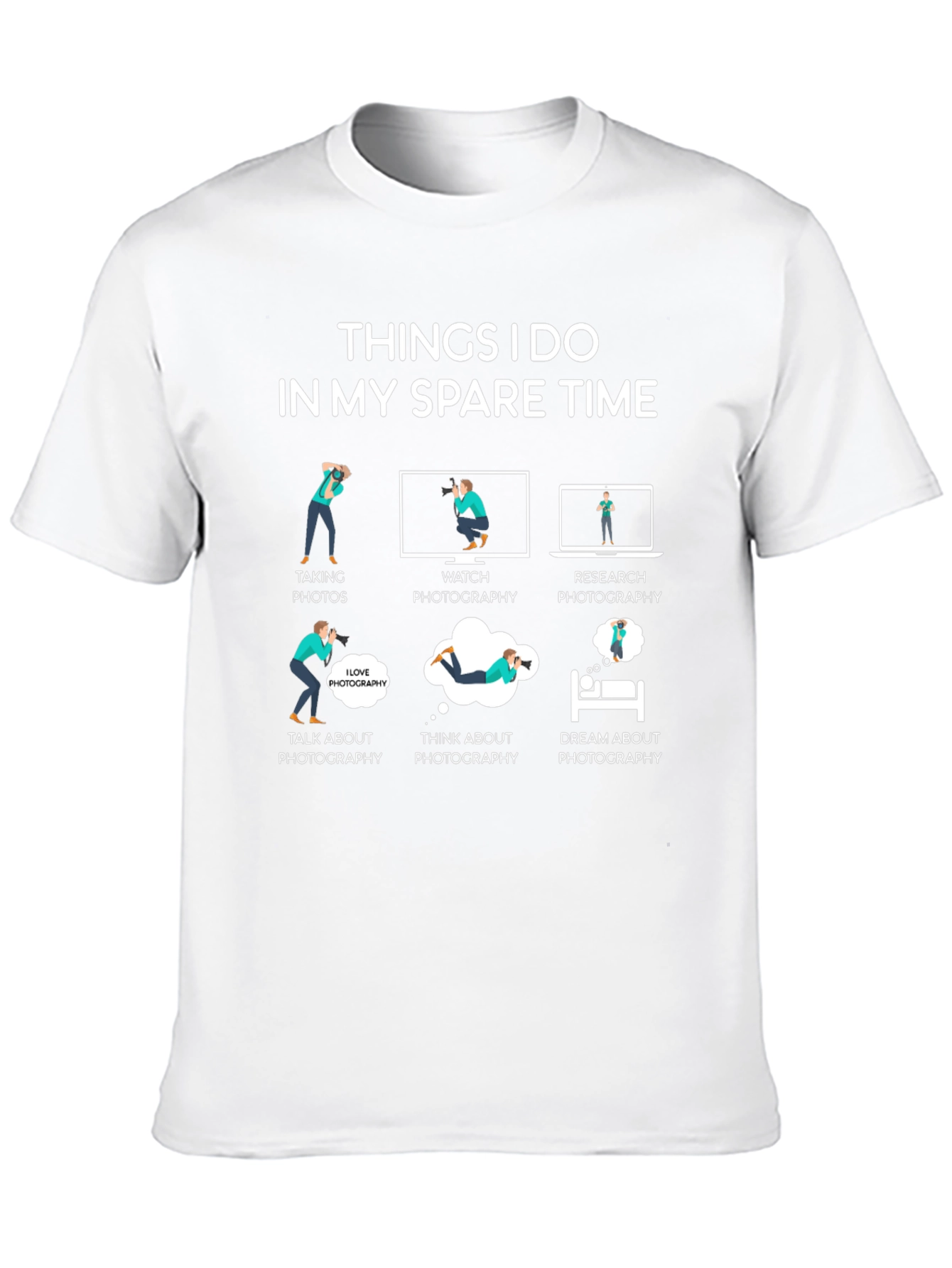 Photographers Spare Time T-Shirt - Photography Hobby Tee