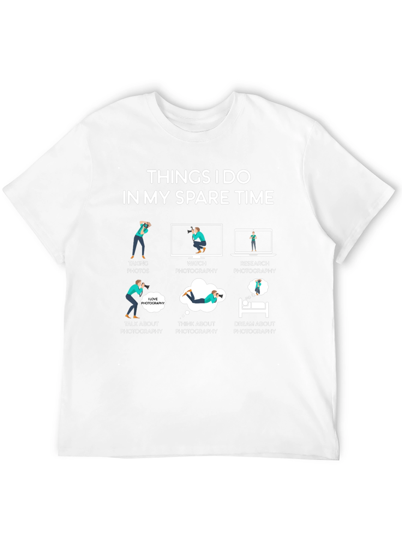 Photographers Spare Time T-Shirt - Photography Hobby Tee