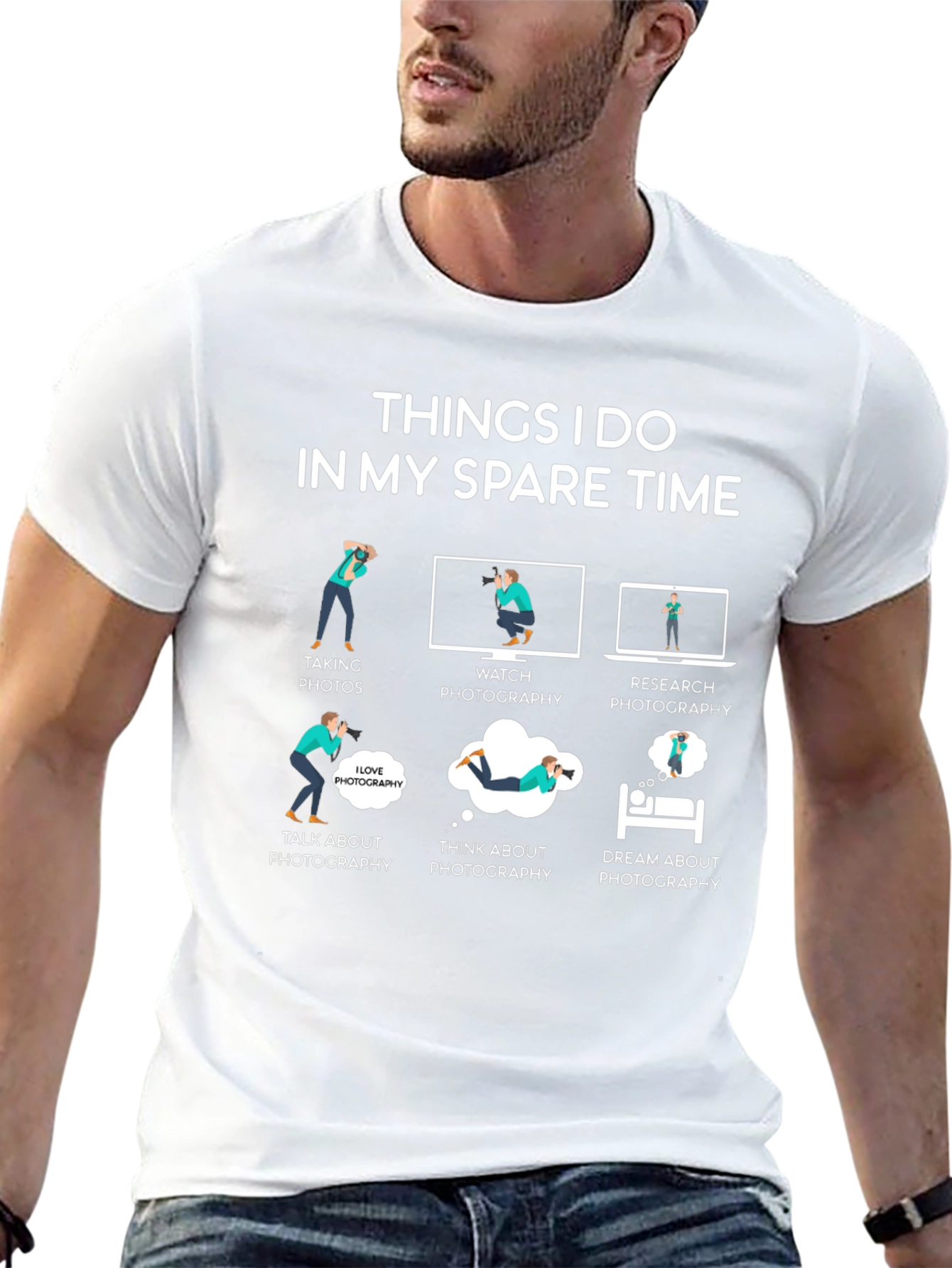 Photographers Spare Time T-Shirt - Photography Hobby Tee